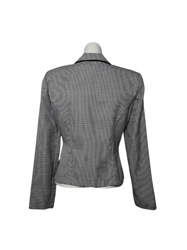 Pilkas languotas vintažinis švarkas, S