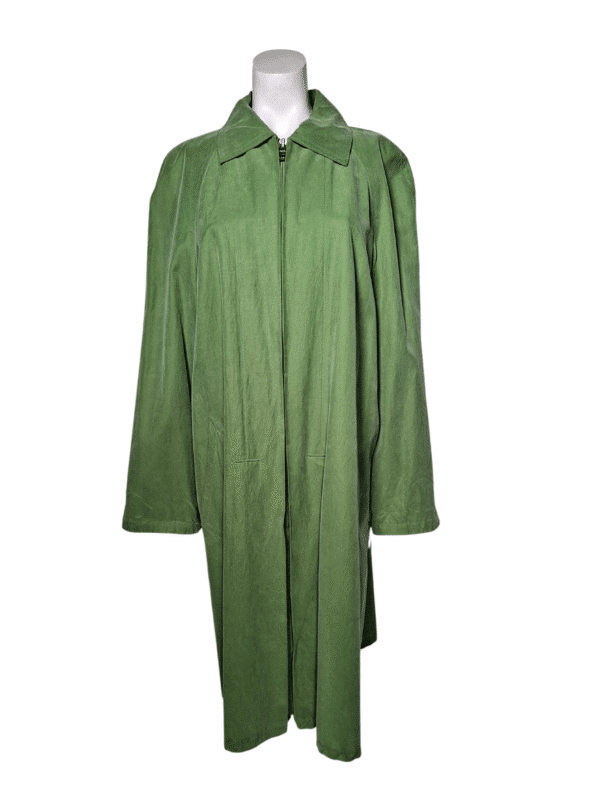 Žalias vintažinis lietpaltis, M