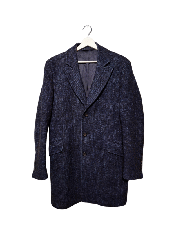 Mėlynas vilnonis paltas, M