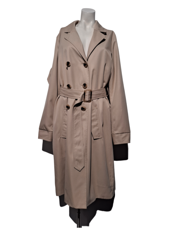 Smėlio spalvos lietpaltis, NAUJAS, L