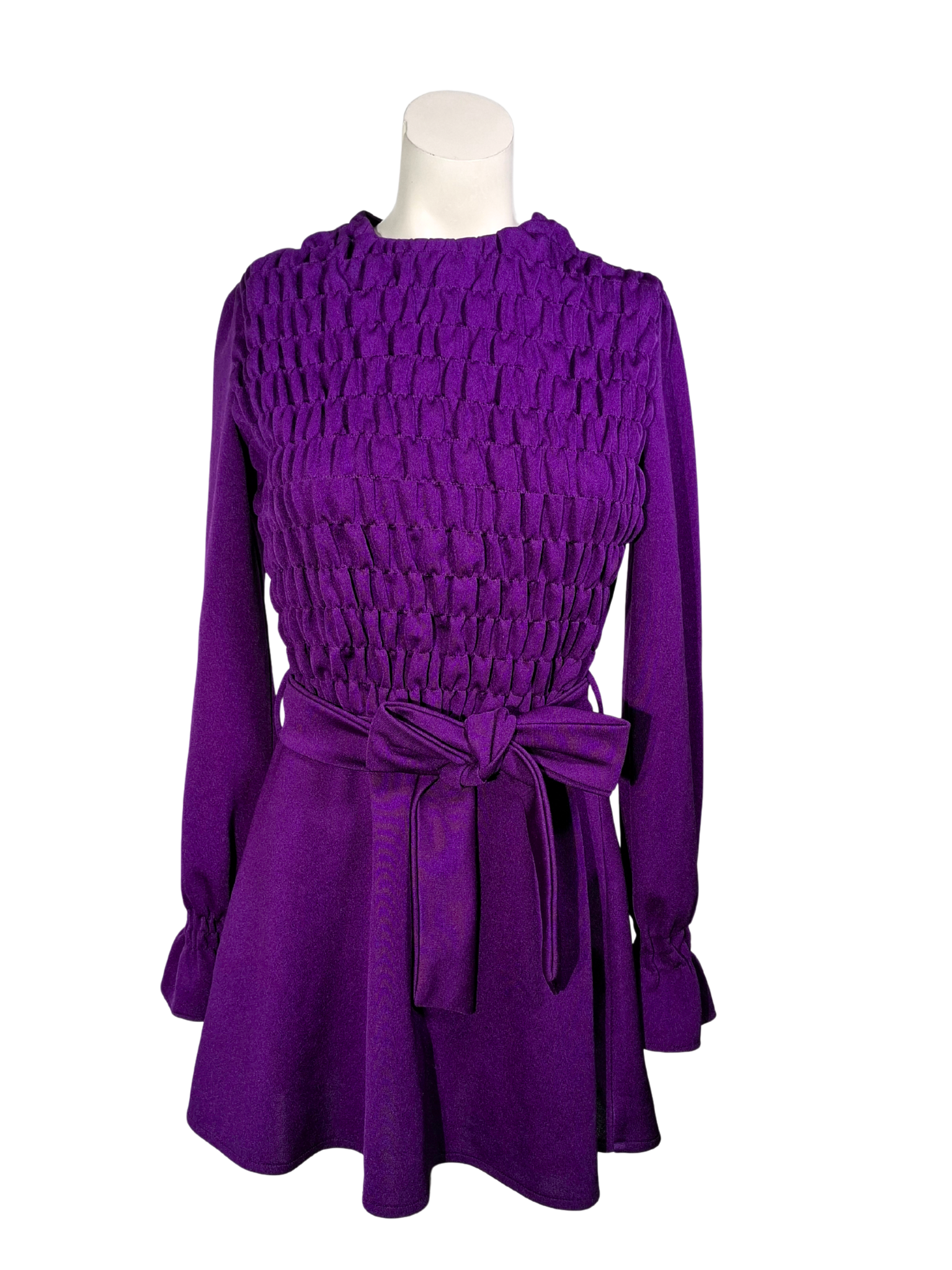 Violetinė CRIMPLENE suknelė, M