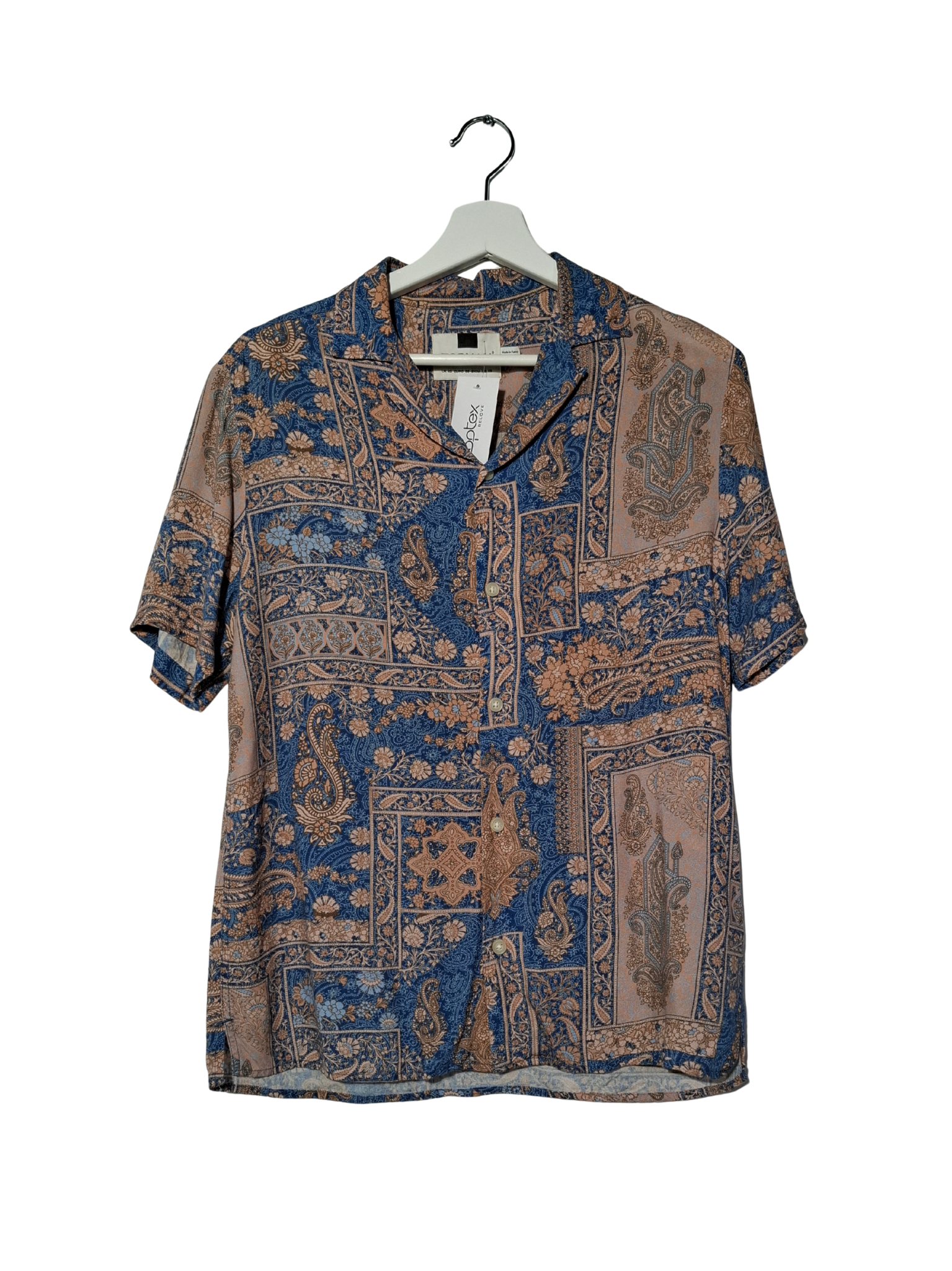 Įvairiaspalviai raštuoti TOPMAN marškiniai, XS