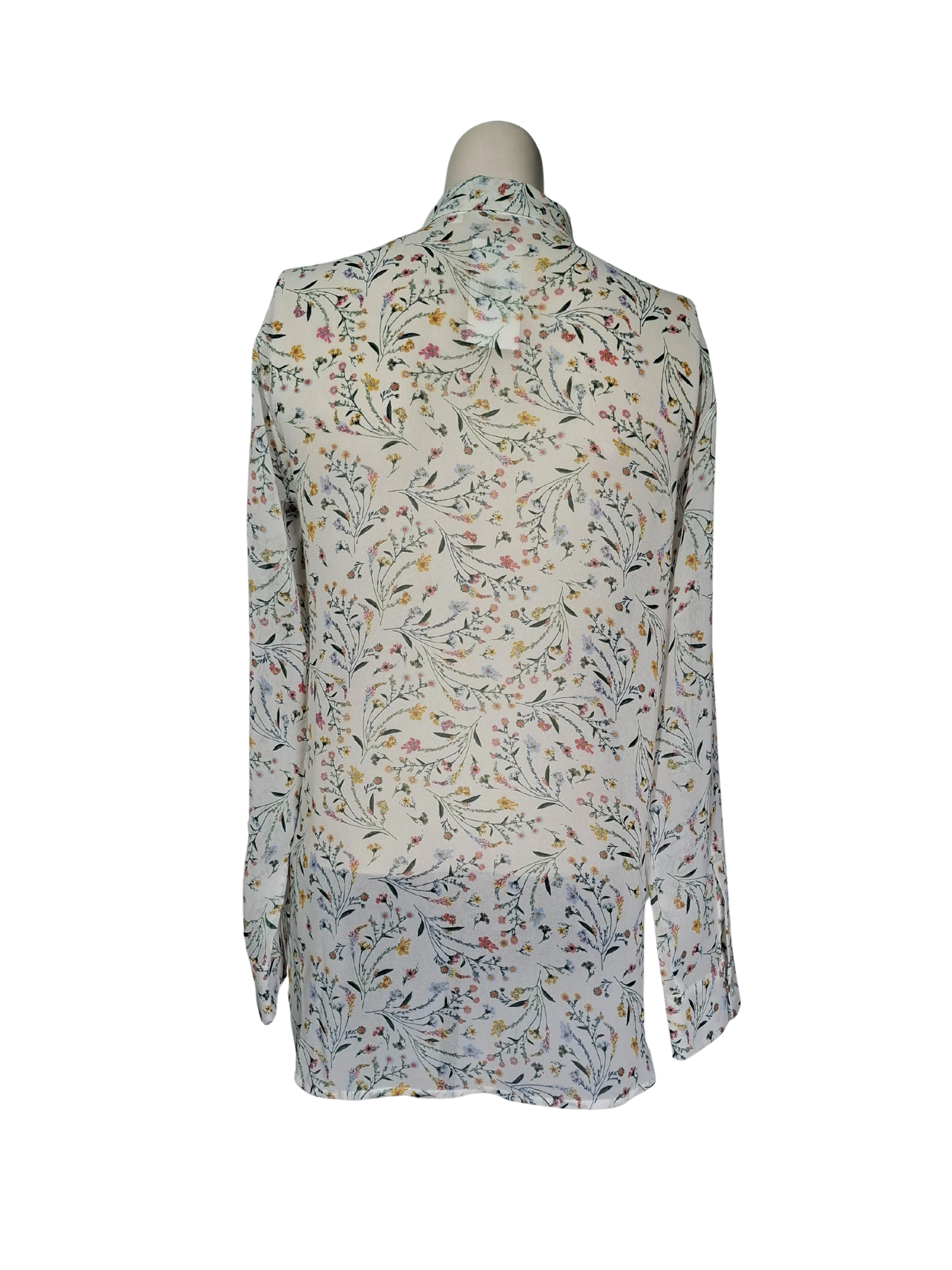 Balta gėlėta UNIQLO palaidinė, XS