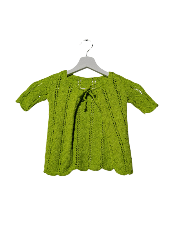 Žalias vaikiškas megztinis, 1,5-2 m.