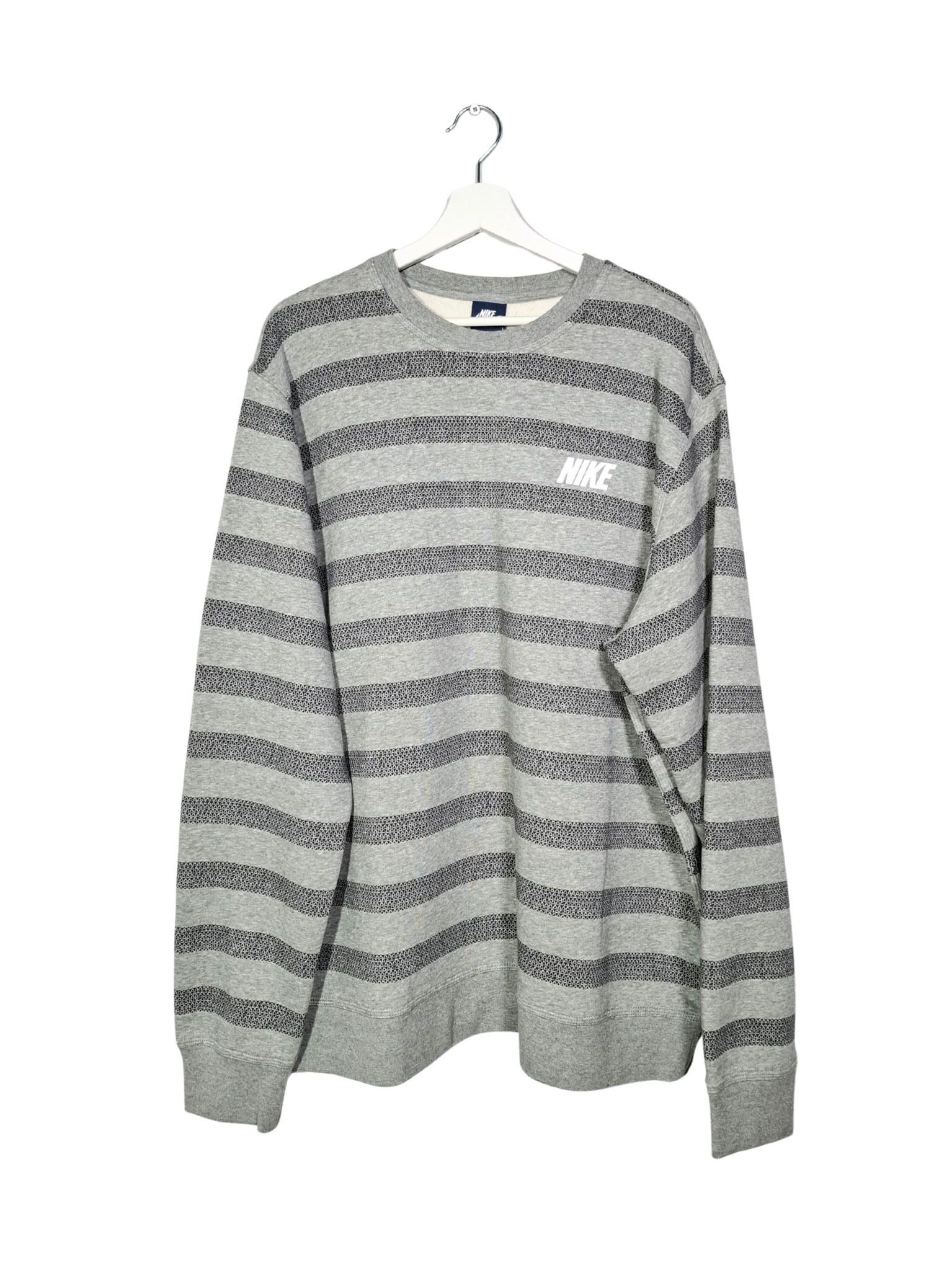 Pilkas dryžuotas NIKE džemperis, NAUJAS, 2XL