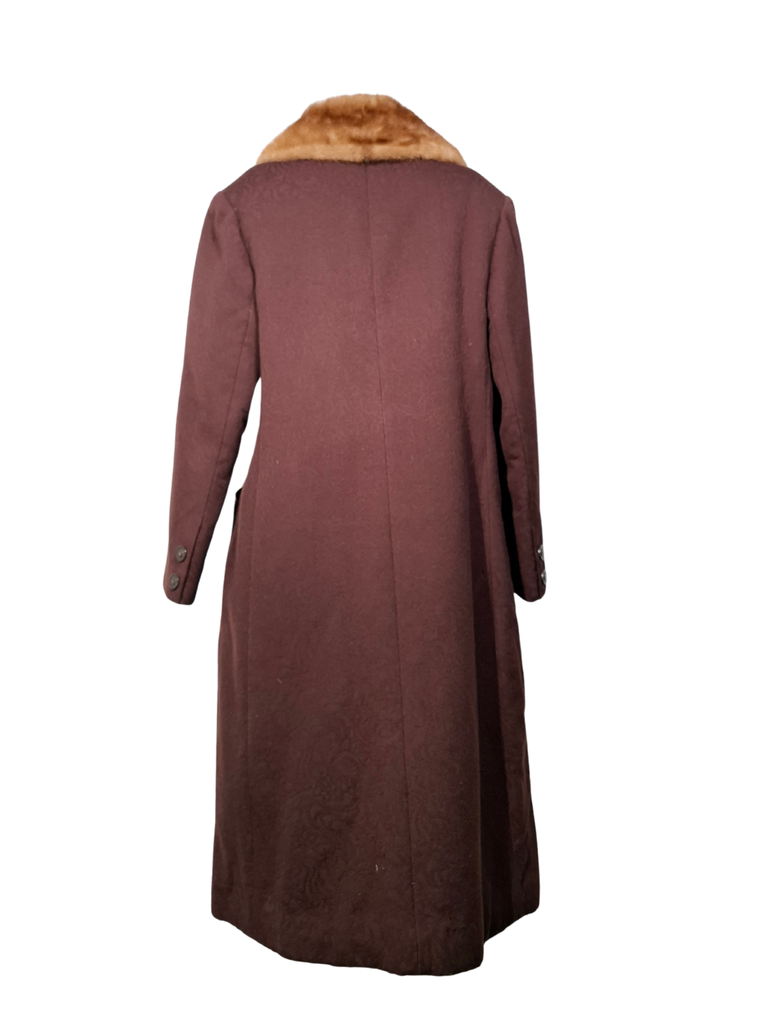 Rudas vintažinis LELIJA paltas, L