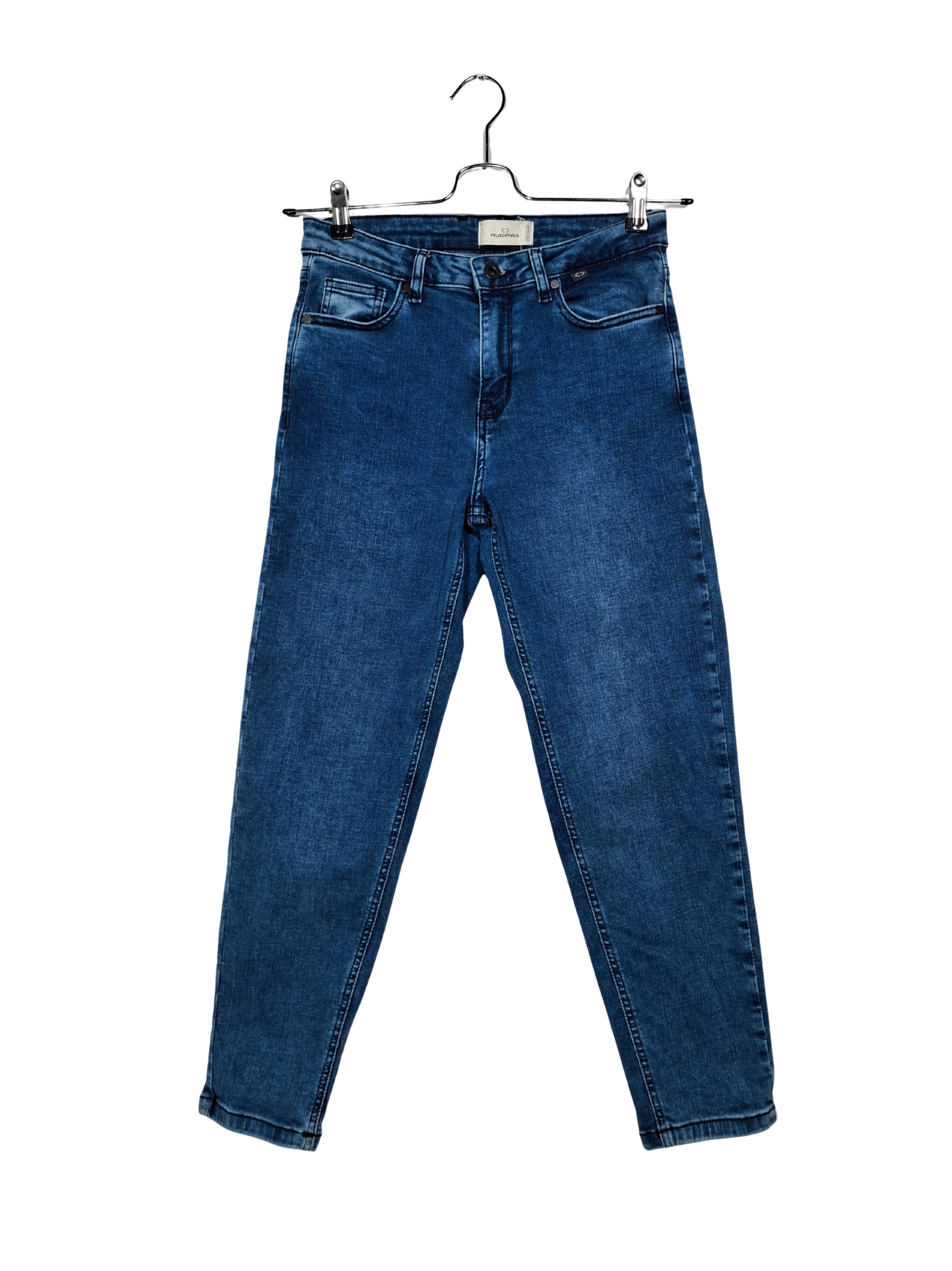 Mėlyni AUDIMAS x LOOPTEX džinsai, S