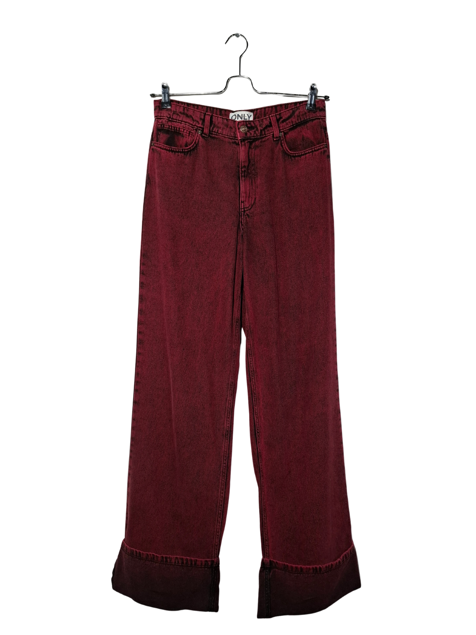 Tamsiai raudoni ONLY džinsai, M