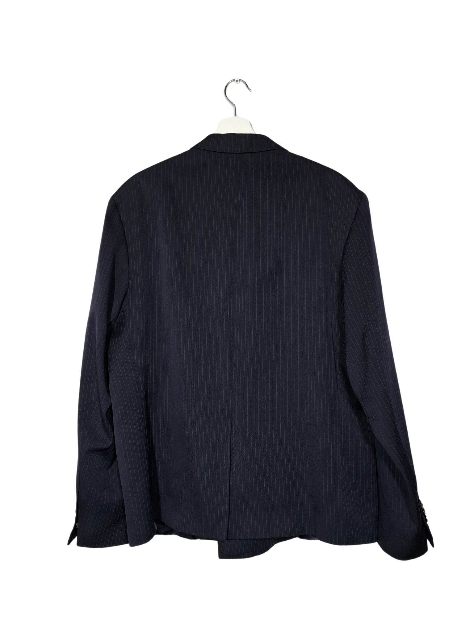 Tamsiai mėlynas dryžuotas ZARA ORIGINS švarkas, L/XL