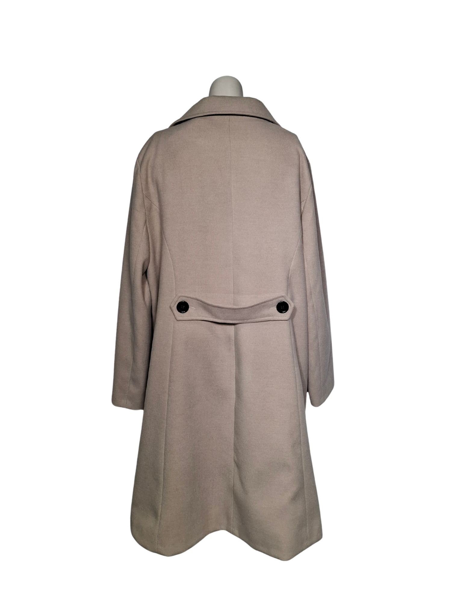 Smėlio spalvos ANDROSE paltas, 3XL