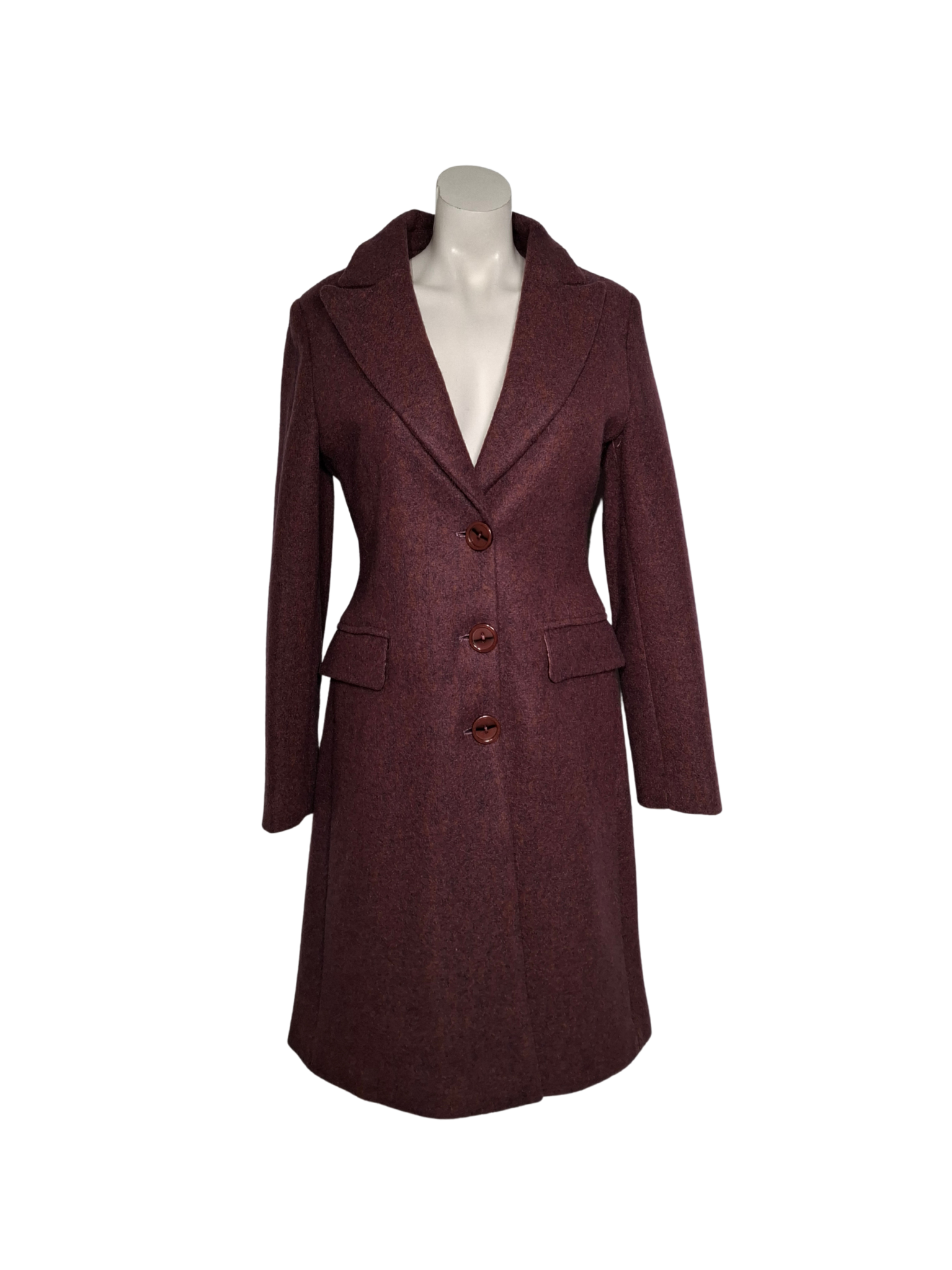 Tamsiai rudas ROSSE LINE paltas, S