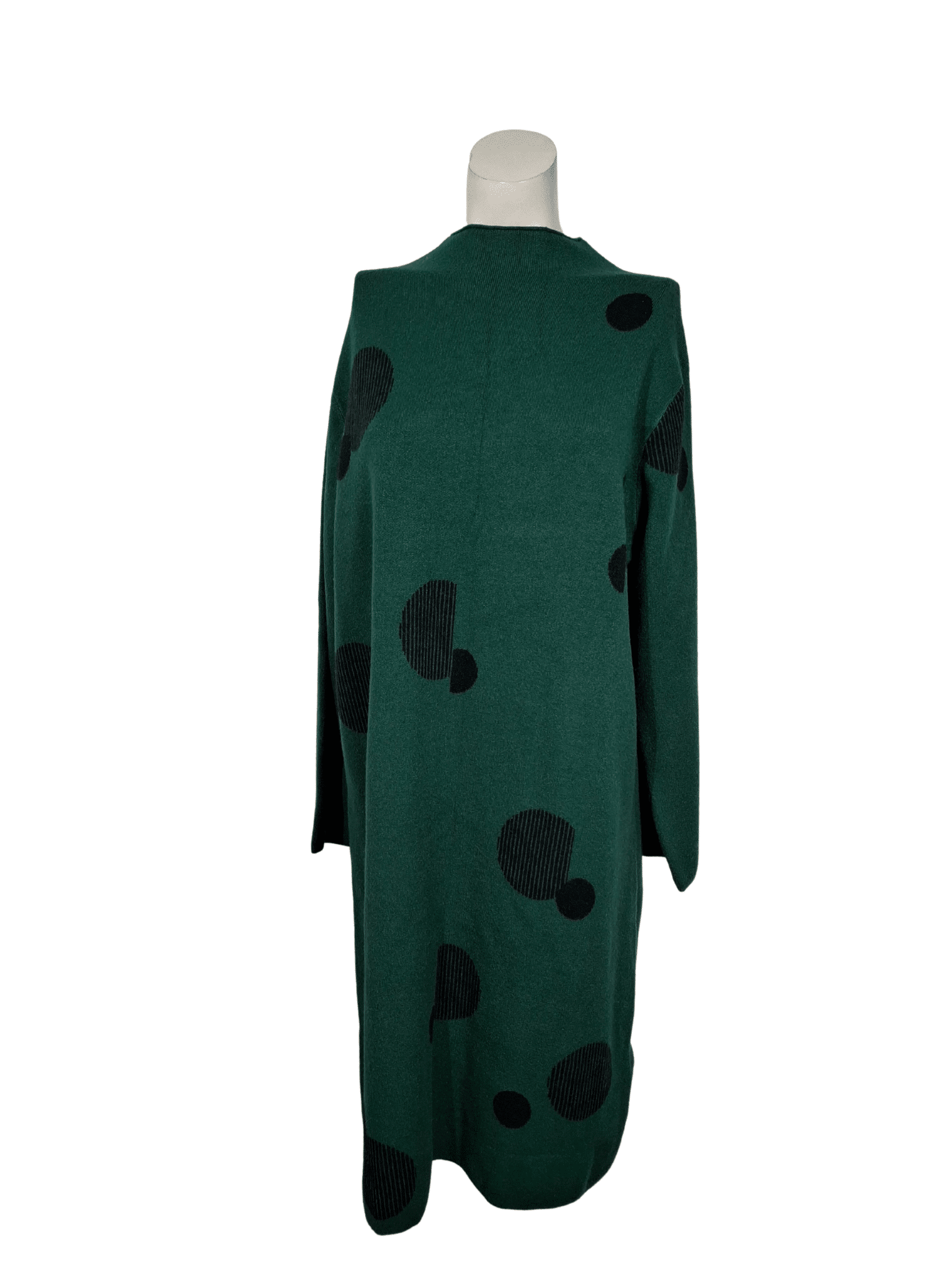 Žalia raštuota PALMA suknelė, 3XL