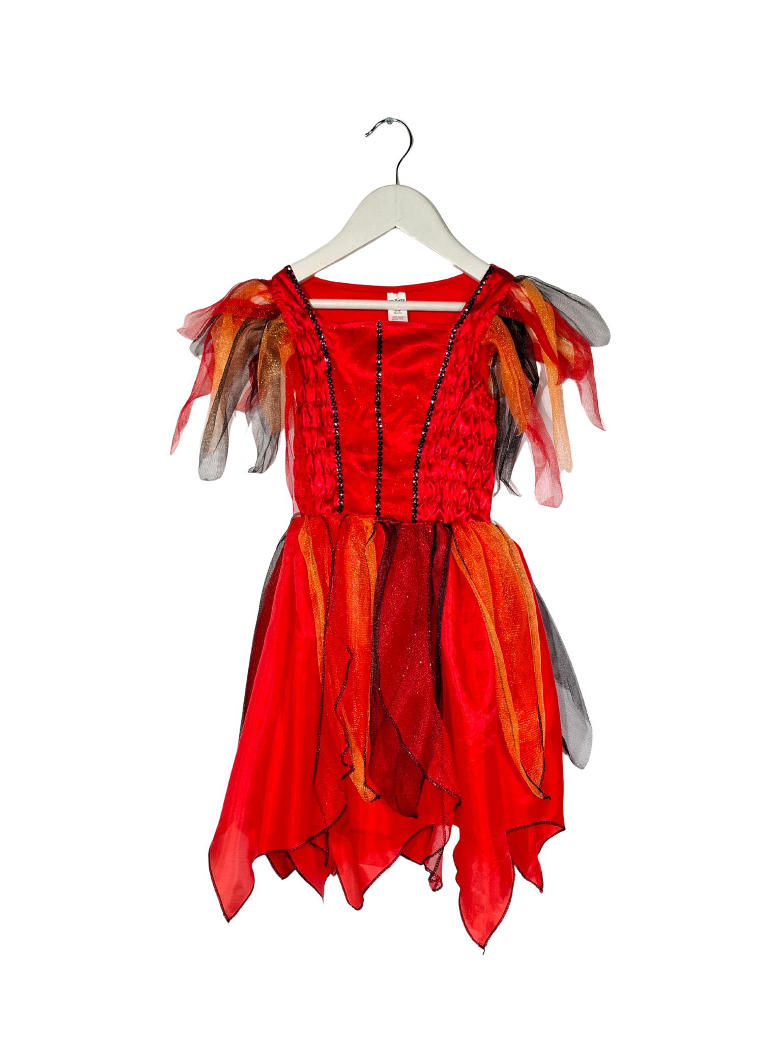 Raudona vaikiška suknelė, 5-6m.