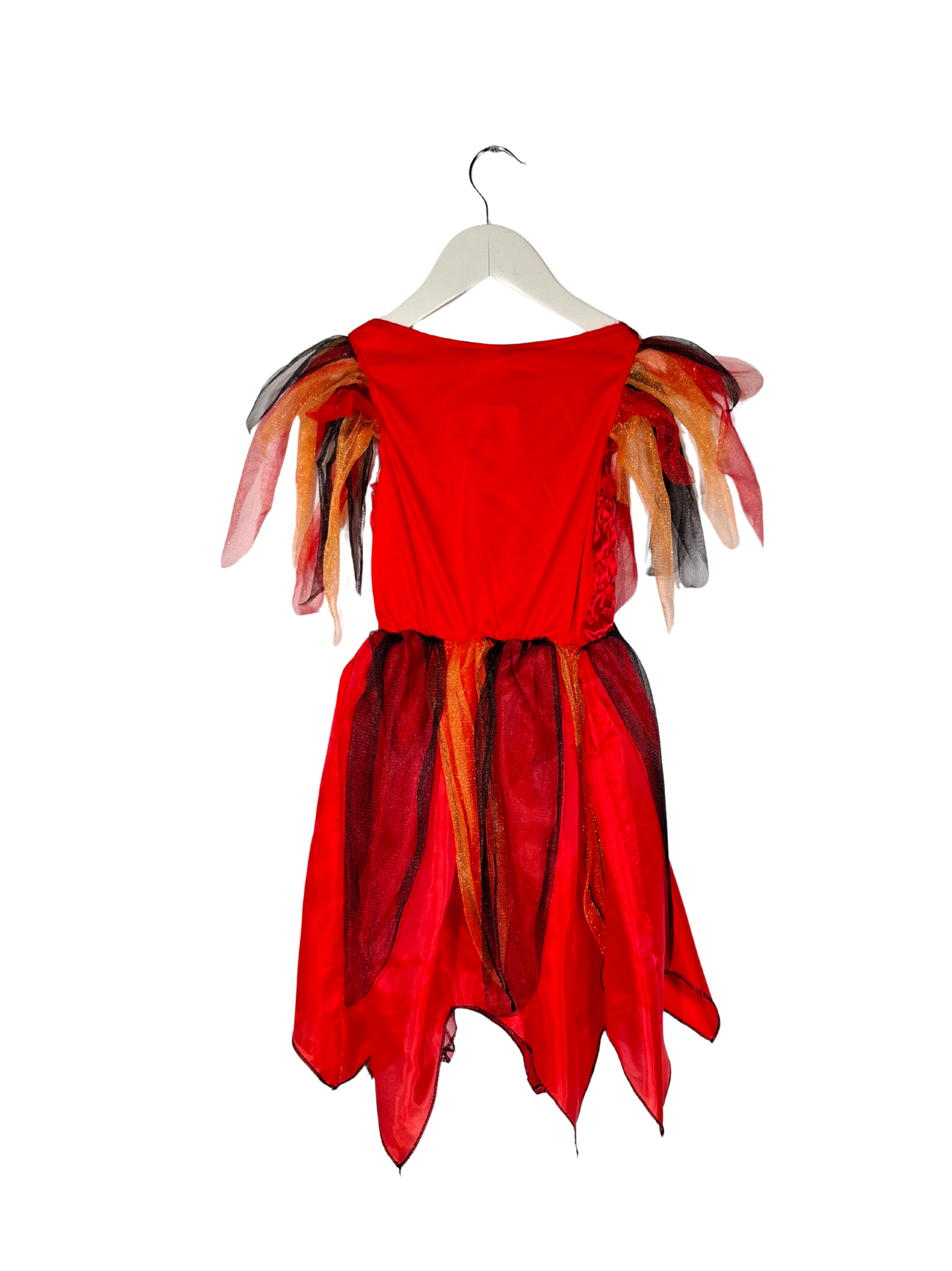 Raudona vaikiška suknelė, 5-6m.