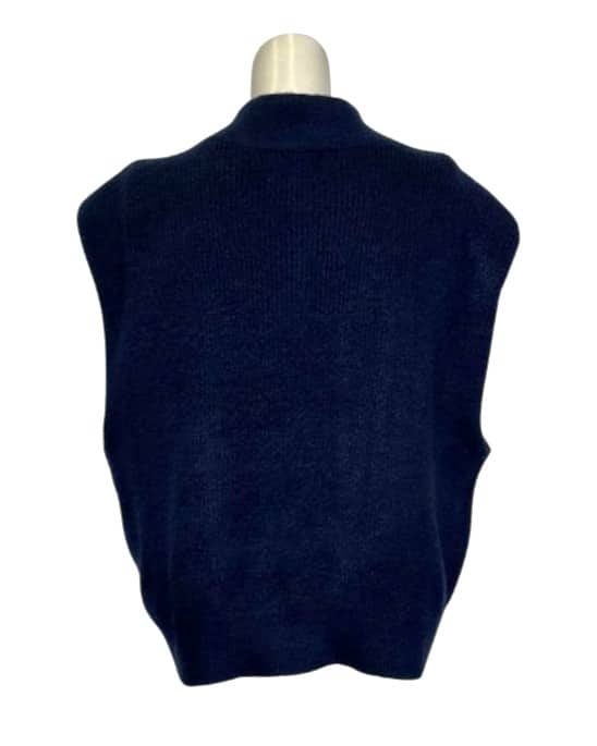 Mėlyna megzta PIECES liemenė, XL