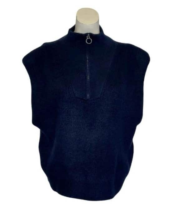 Mėlyna megzta PIECES liemenė, XL