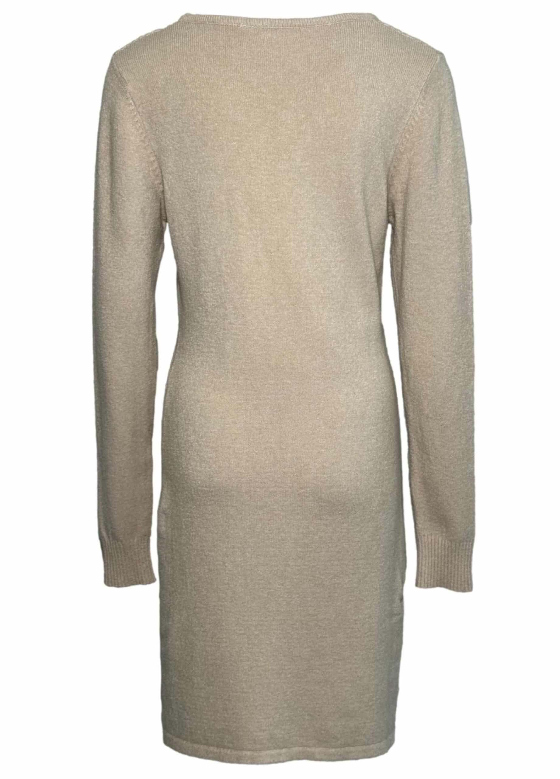 Smėlio spalvos megzta DROLE AUTOMNE HIVER suknelė, L/XL