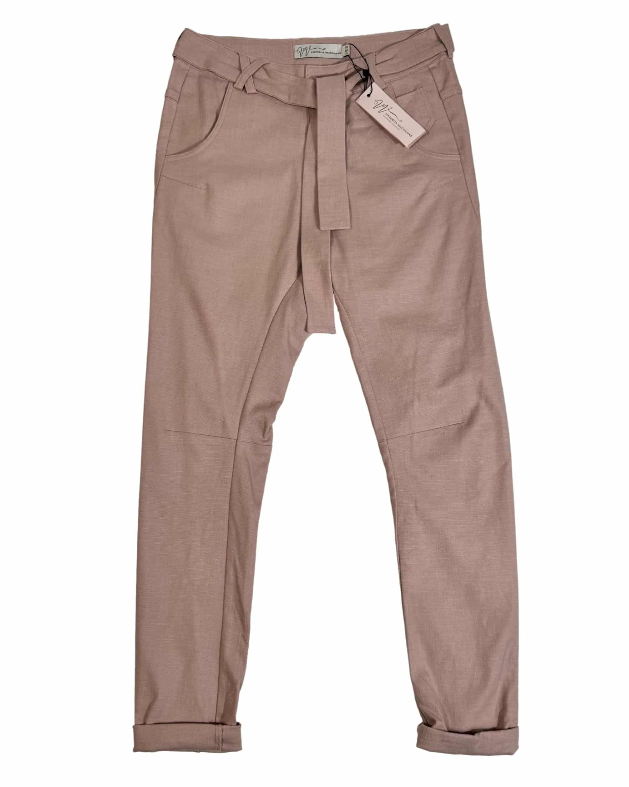 Šviesiai rožinės VIKTORIJA VAIČIULIENĖ kelnės, XS/S