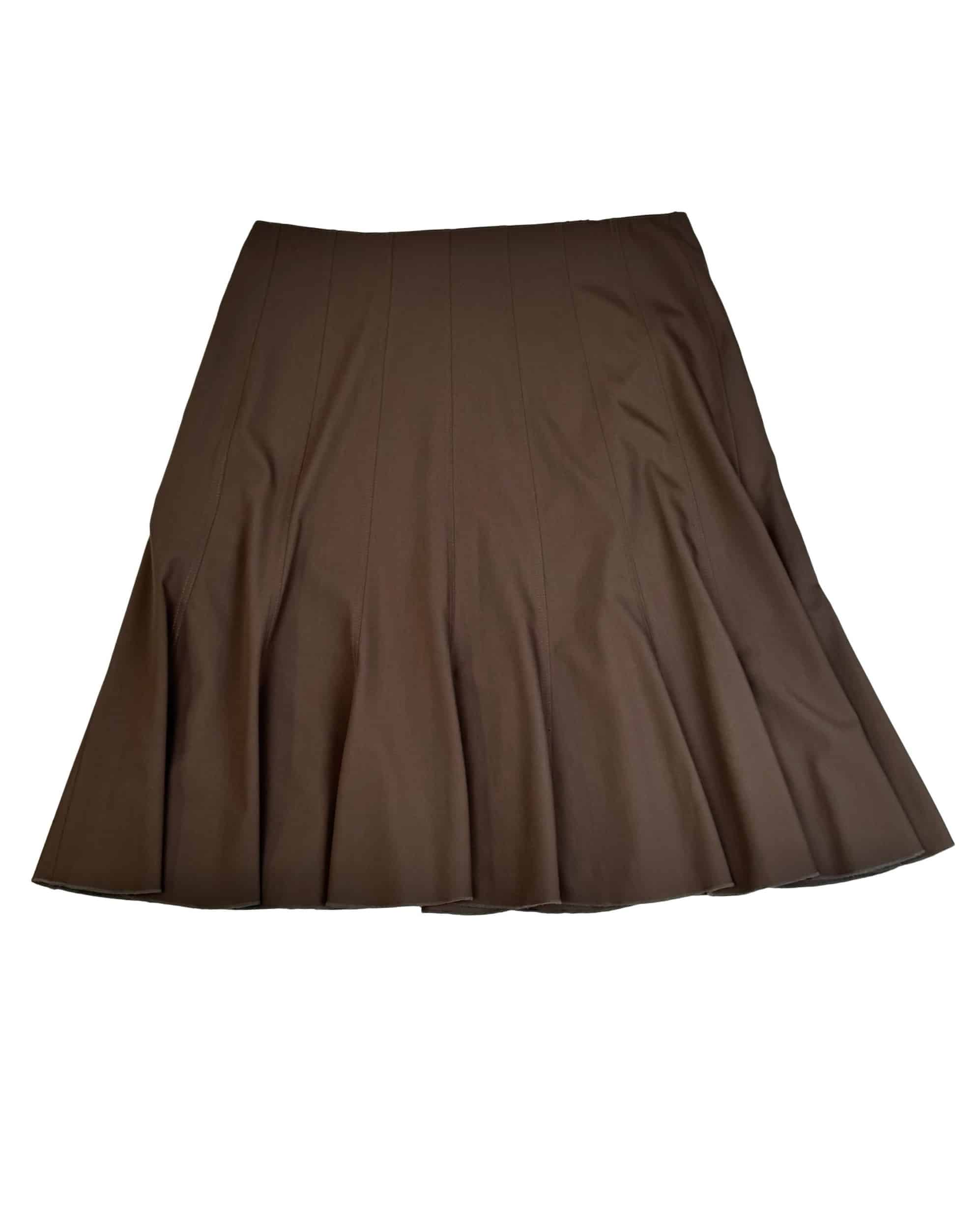 Rudas vintažinis DAINAVA sijonas, XXL