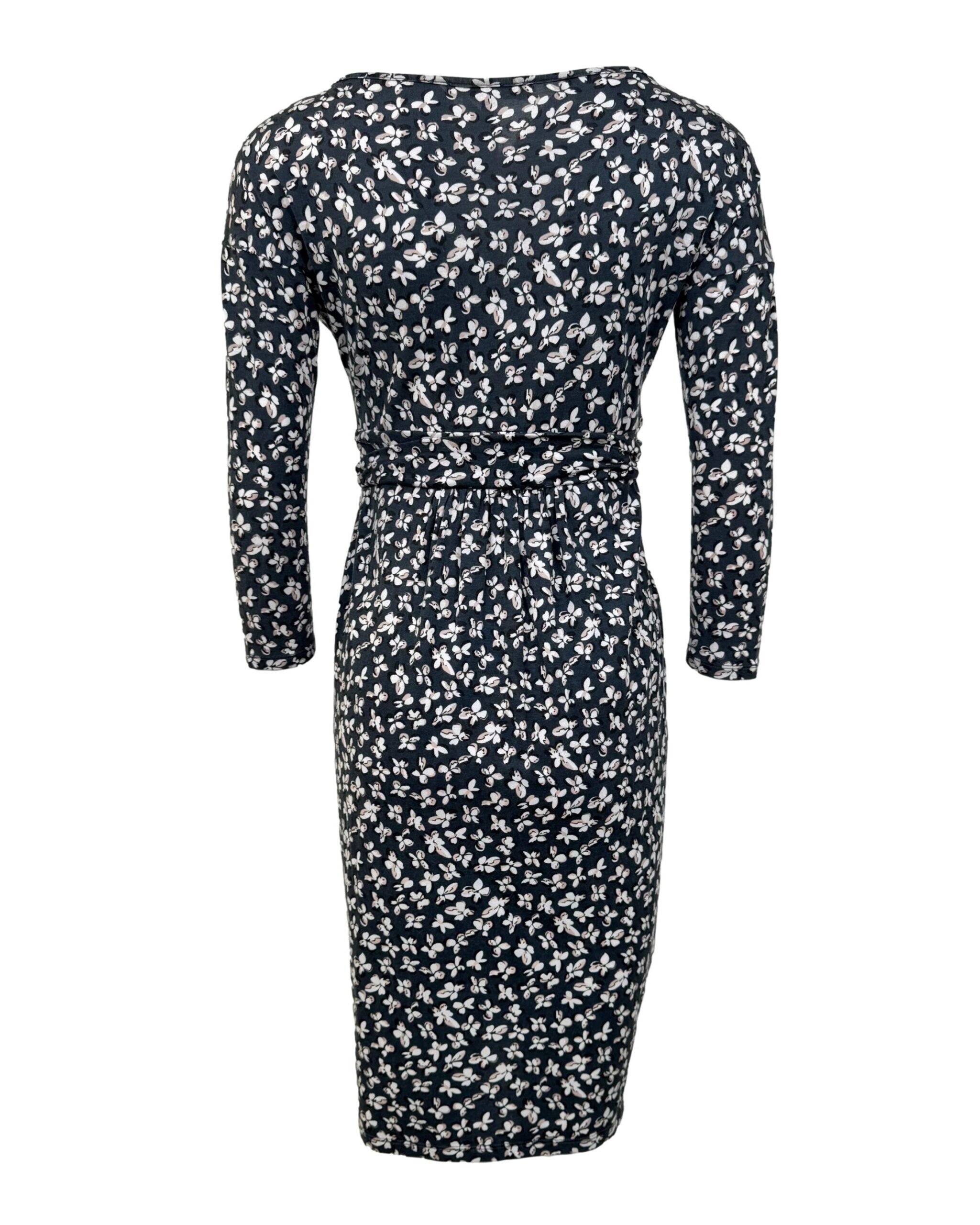Pilka gėlėta MAXMARA suknelė, S
