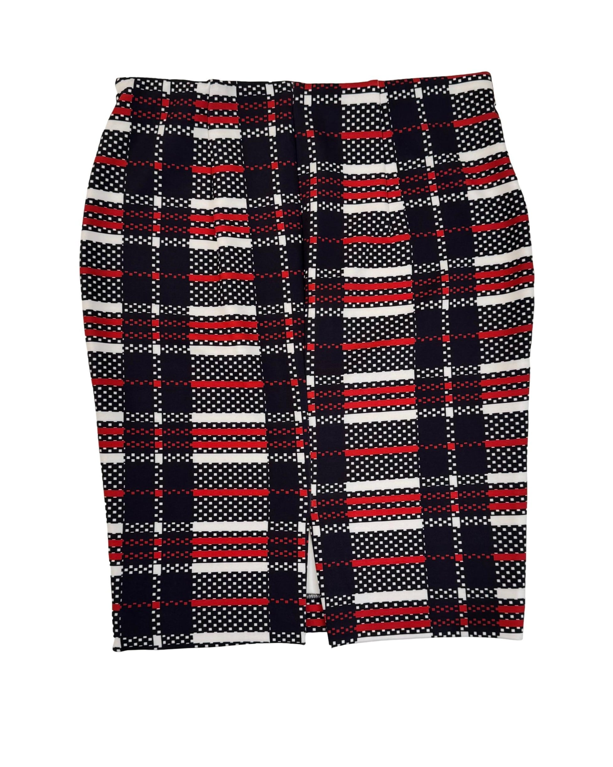 Mėlynas raštuotas PAPAYA sijonas, L