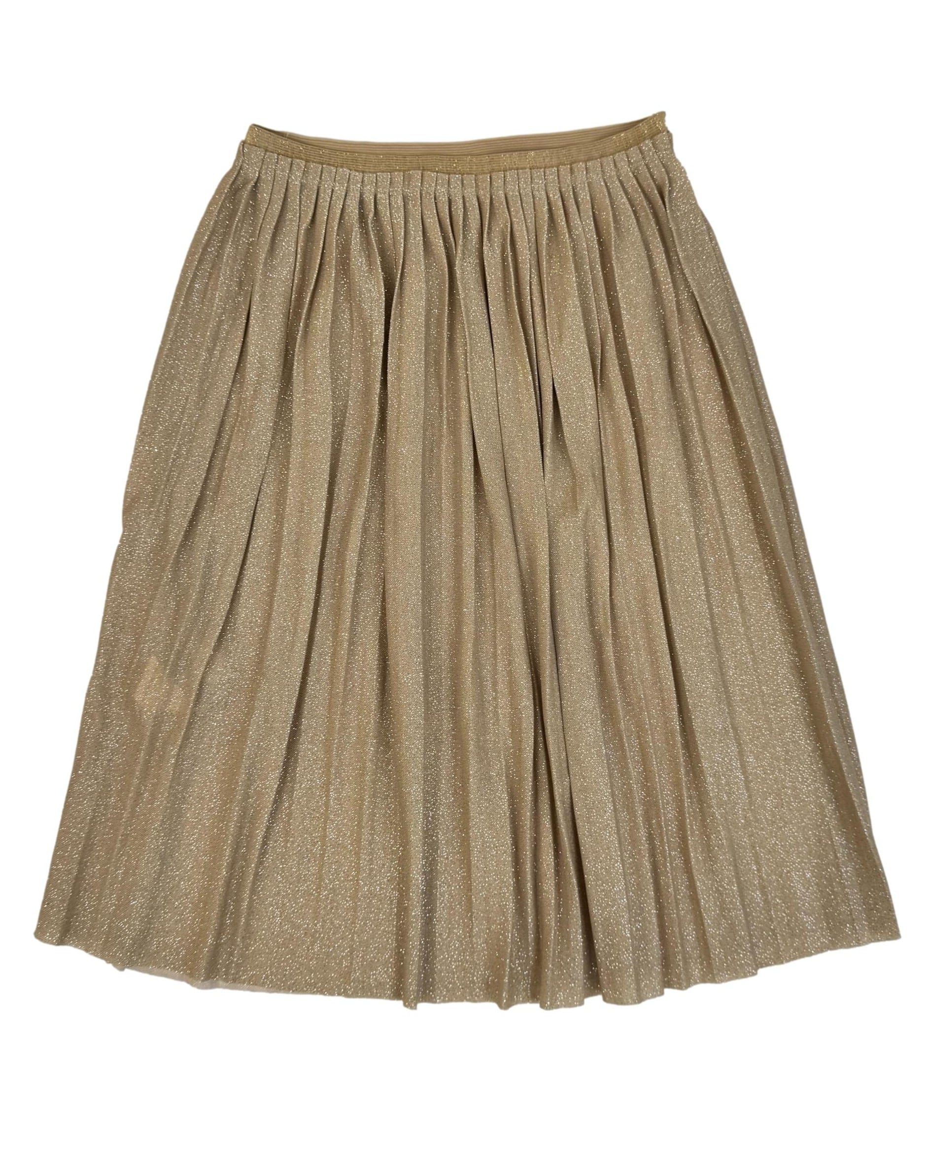 Aukso spalvos vaikiškas ZARA sijonas, 10 m.