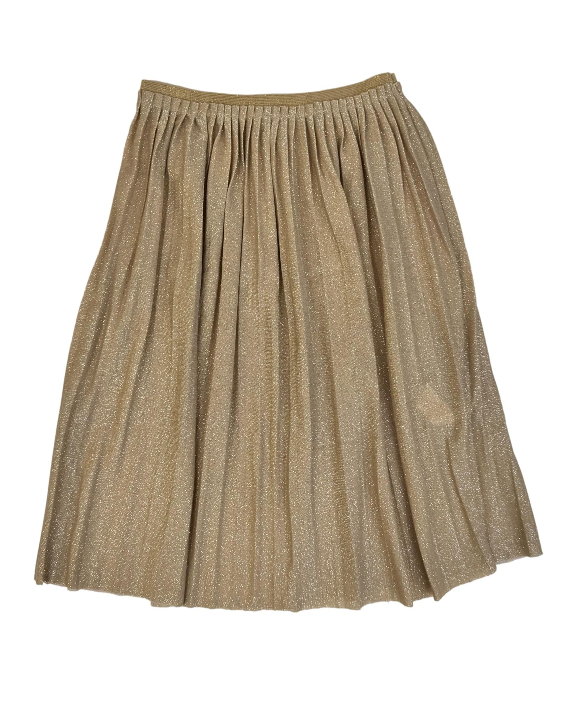 Aukso spalvos vaikiškas ZARA sijonas, 10 m.