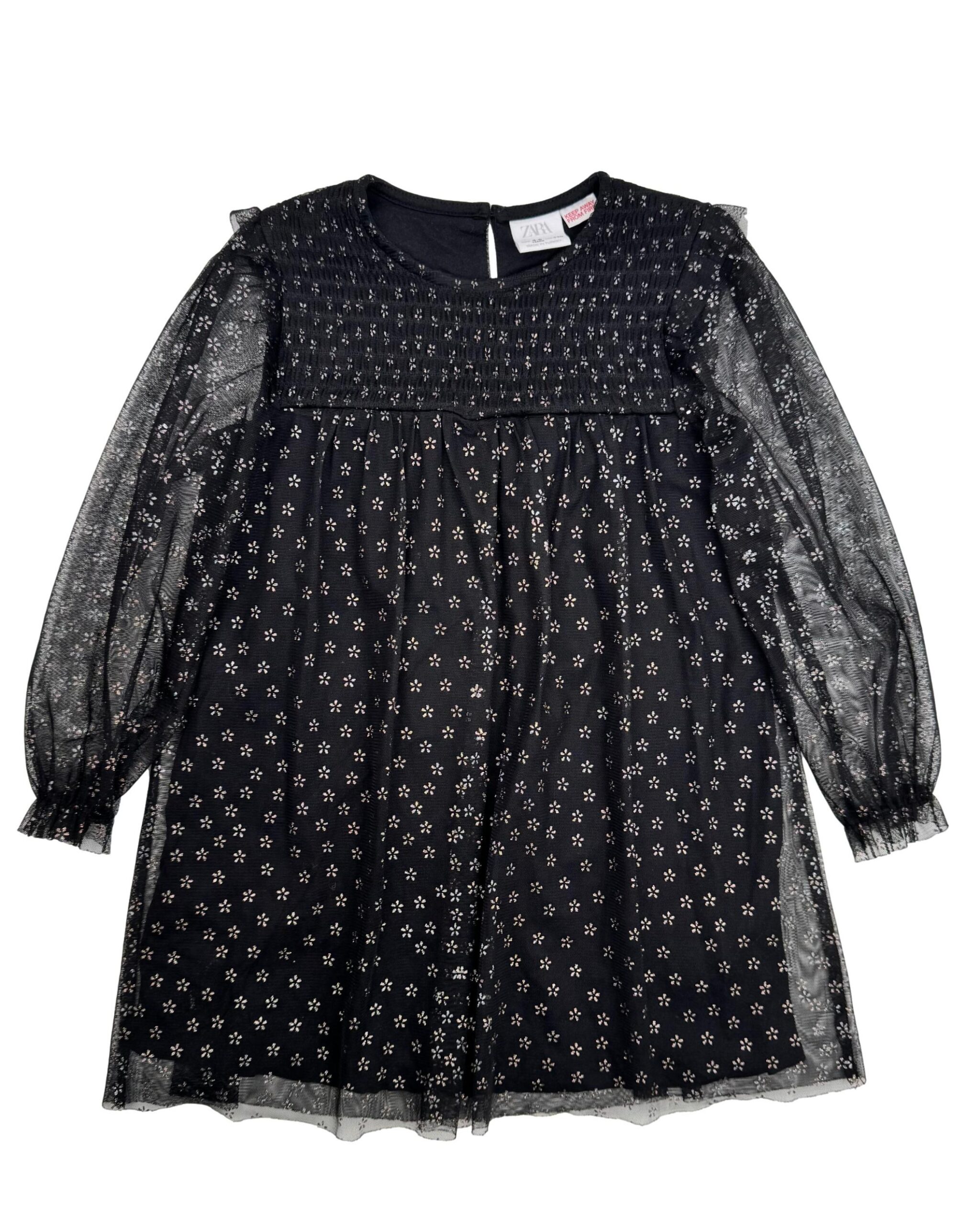 Juoda vaikiška ZARA suknelė, 110 cm.