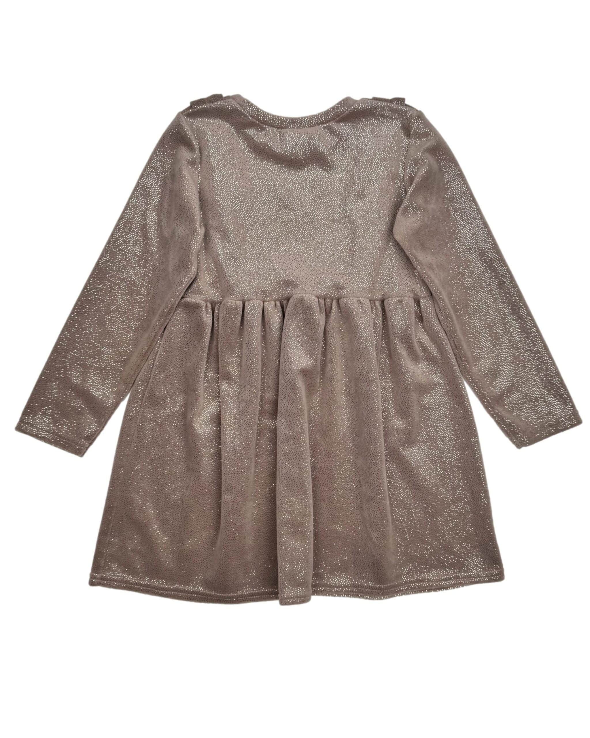 Ruda vaikiška LAMBDA suknelė, 110 cm.