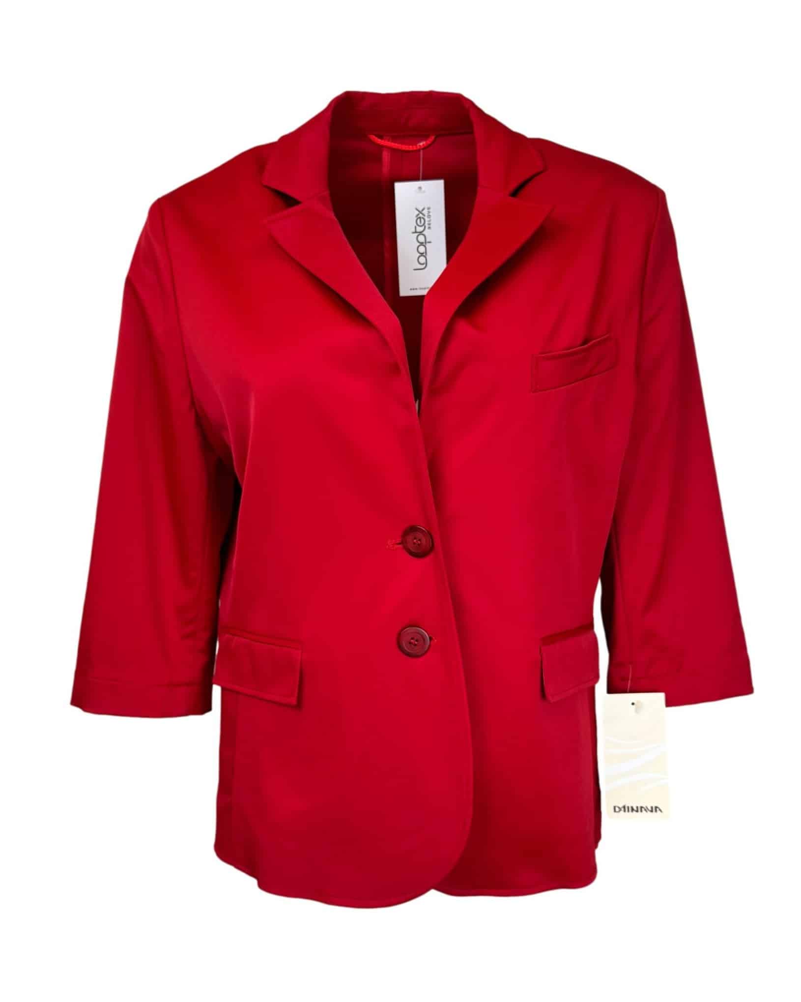 Raudonas vintažinis DAINAVA švarkas, L, NAUJAS