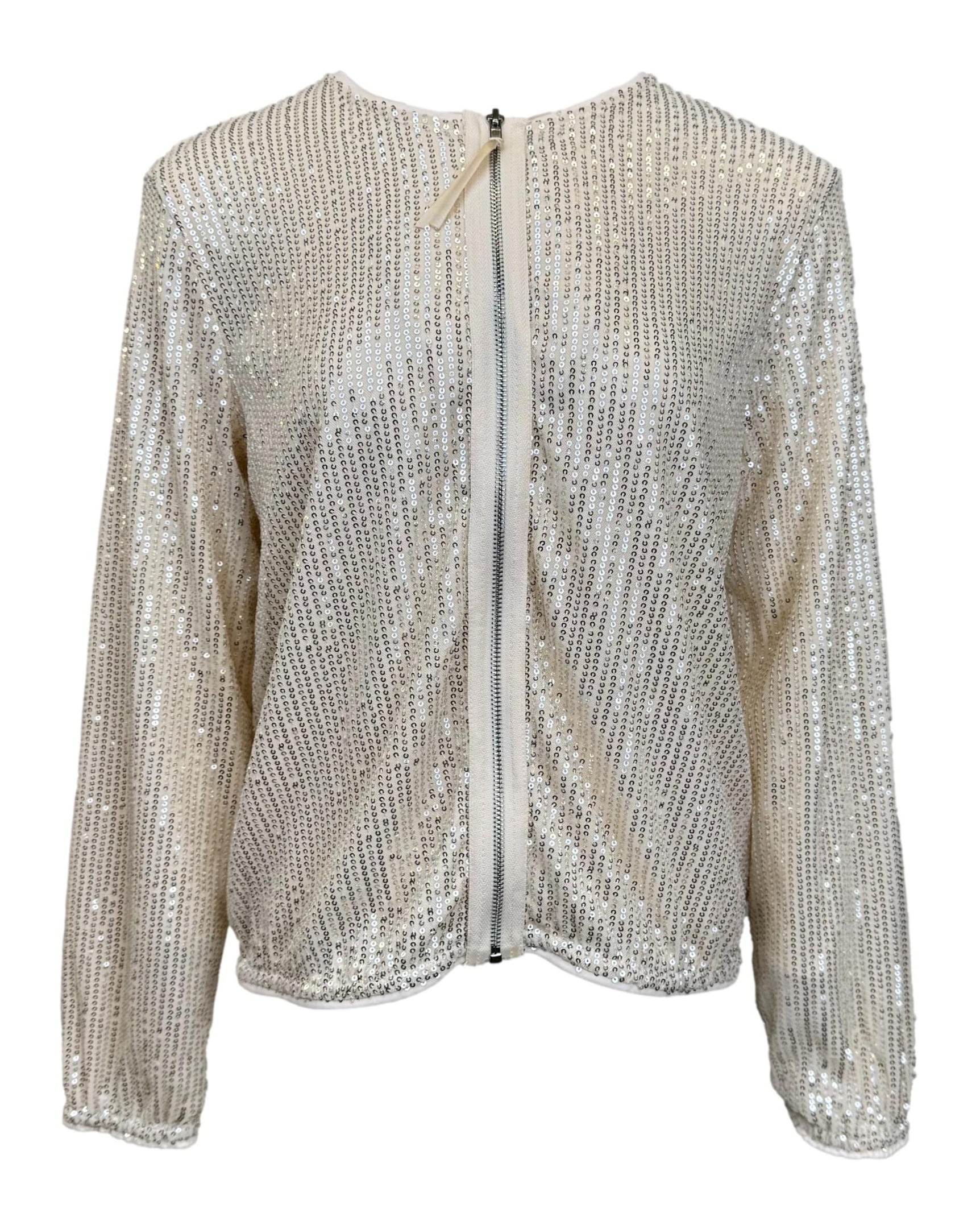 Smėlio spalvos blizgus džemperis , M