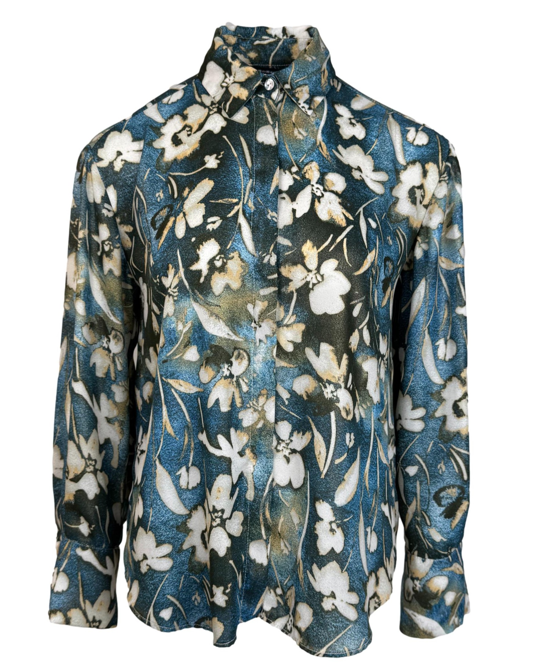 Mėlyna gėlėta ZARA palaidinė, XS