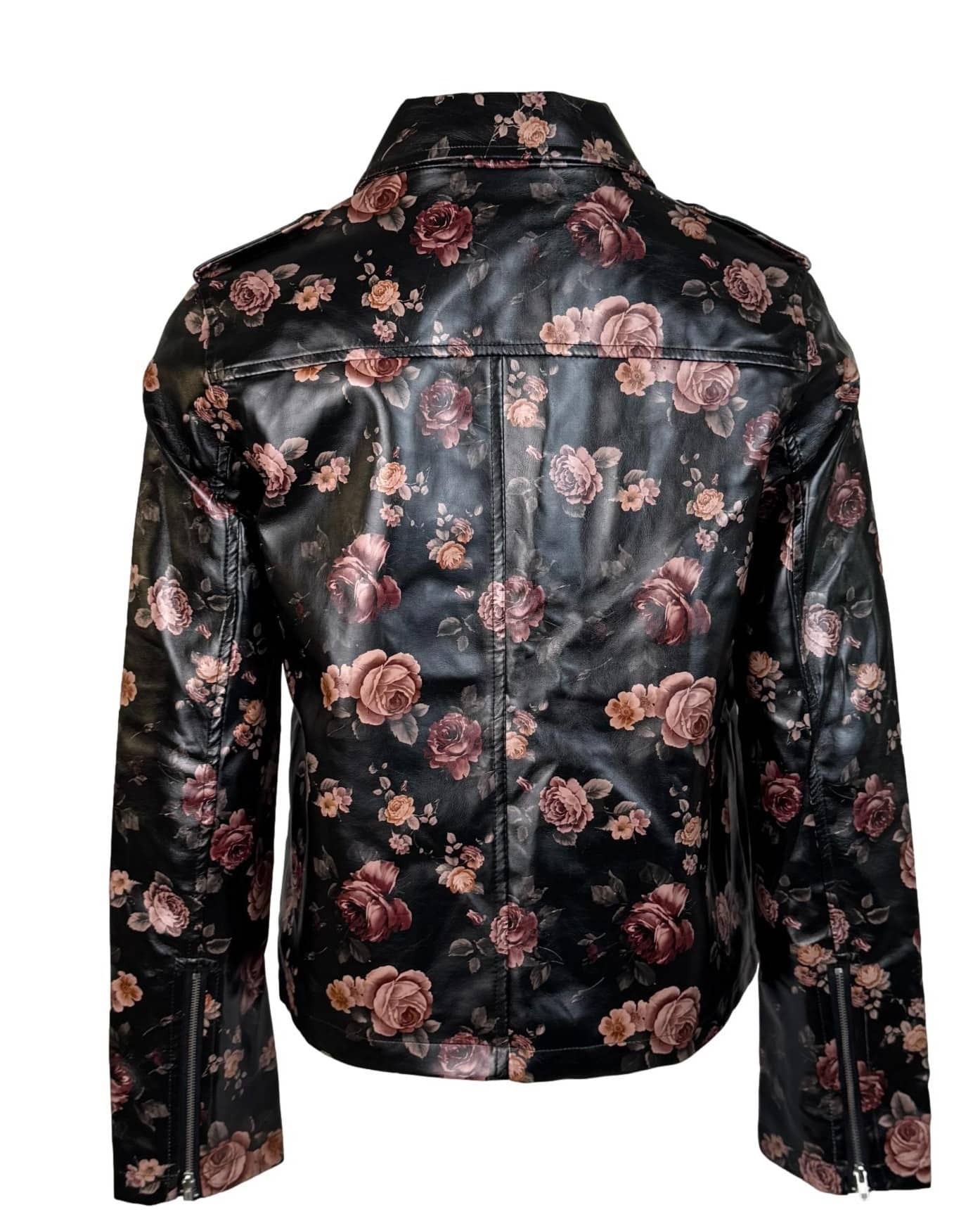 Juoda gėlėta NA-KD striukė, M, NAUJA