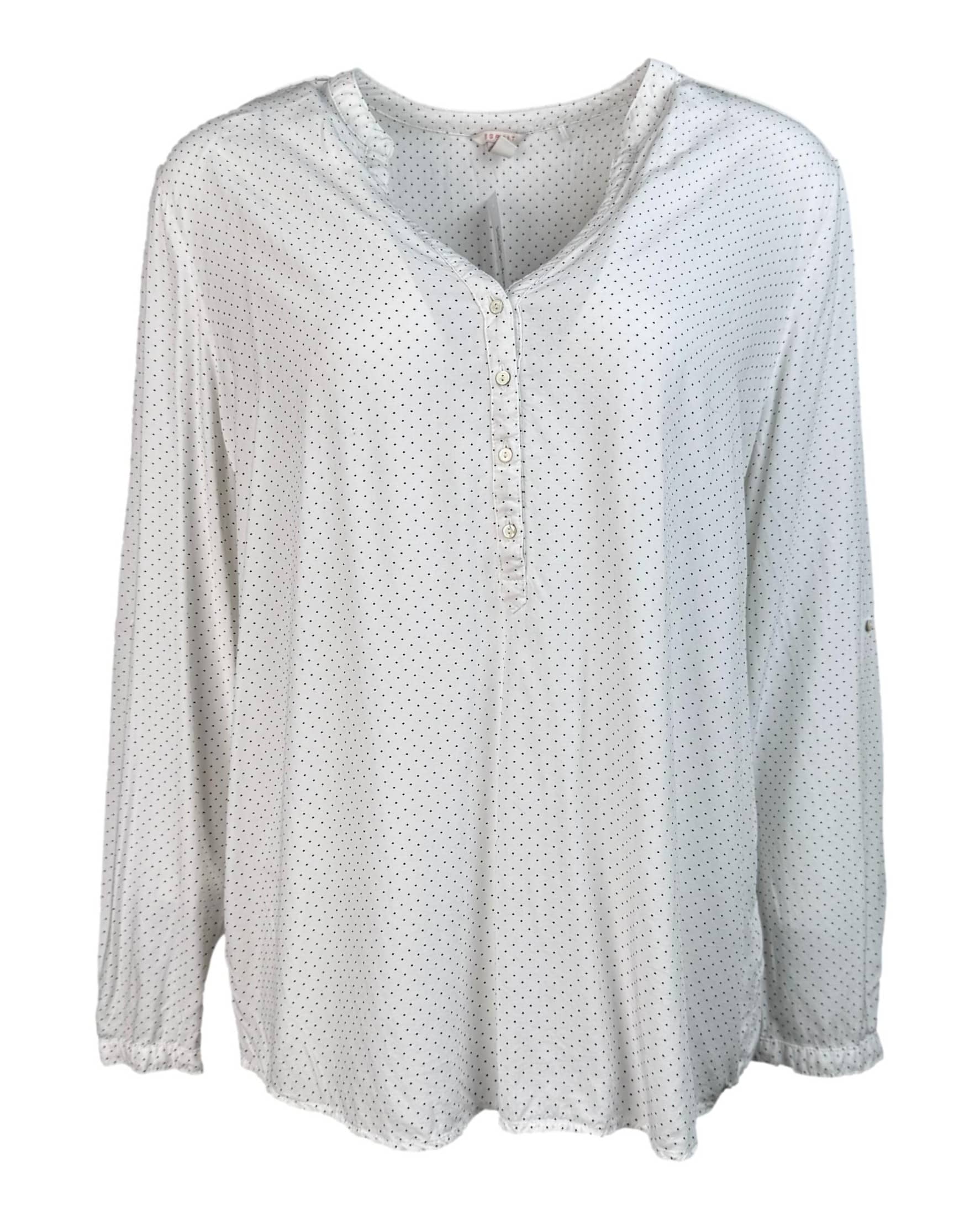 Balta taškuota ESPRIT palaidinė, XL