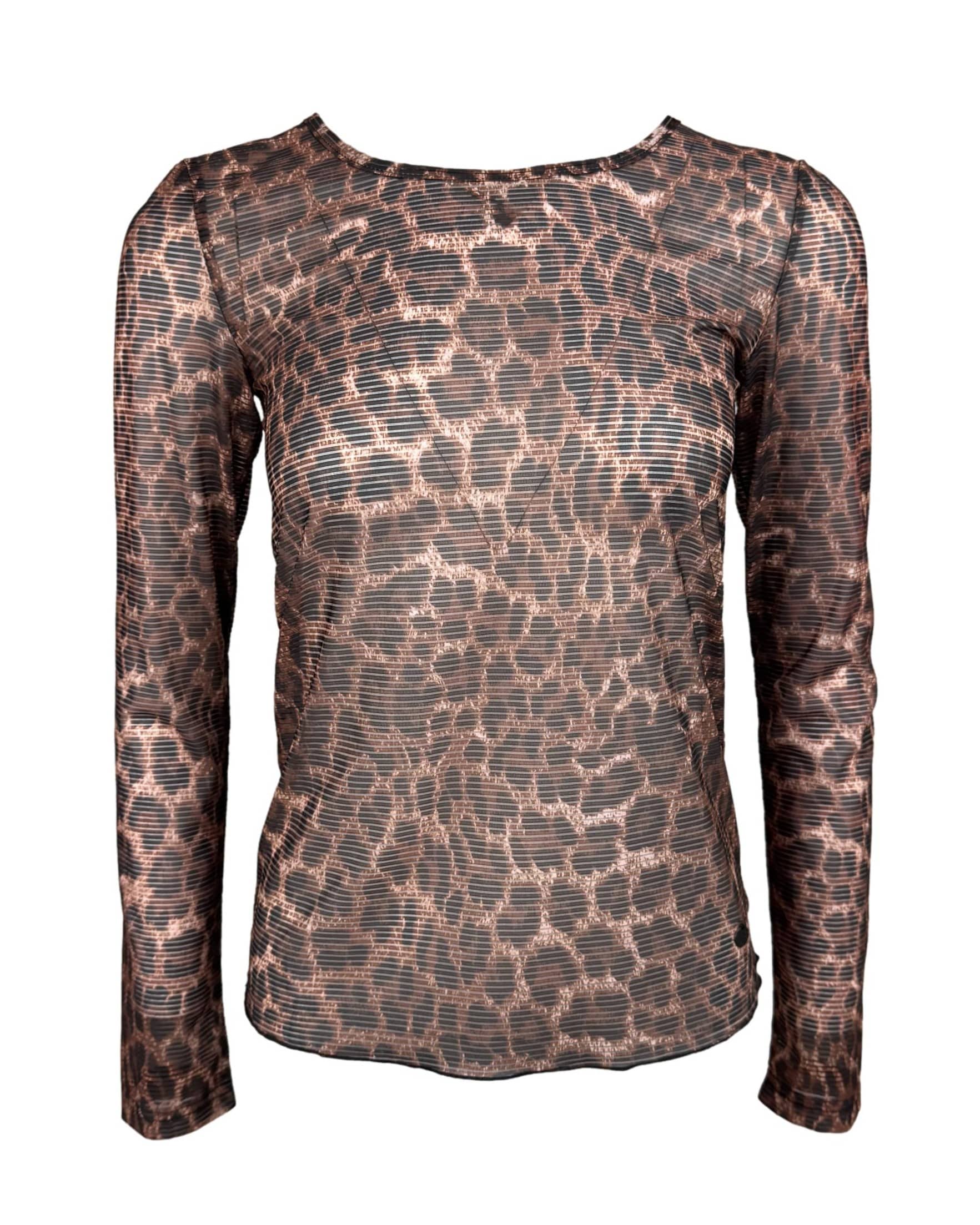 Ruda gyvūno rašto NUMPH palaidinė, XS, NAUJA