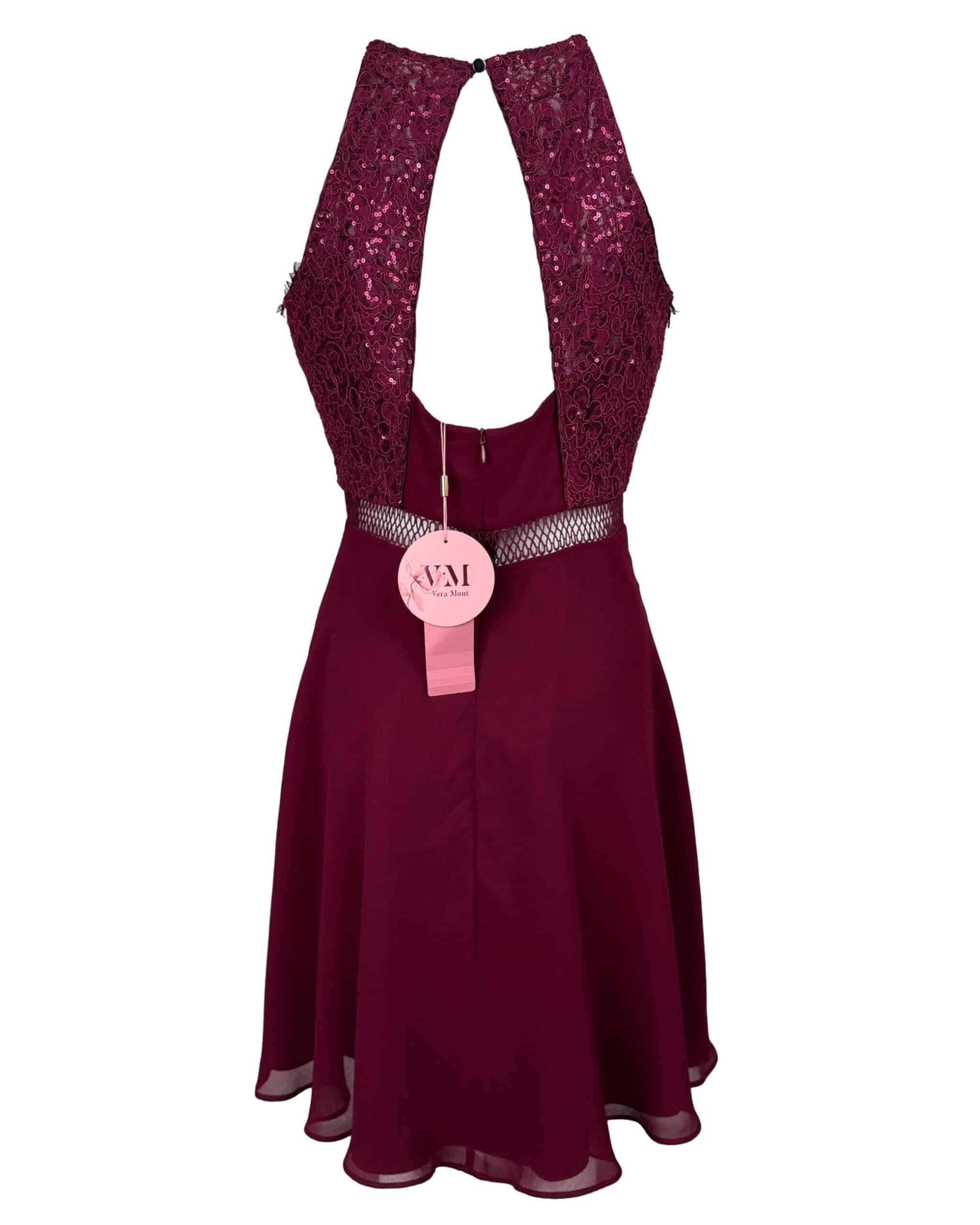 Bordo spalvos VERA MONT suknelė, M, NAUJA