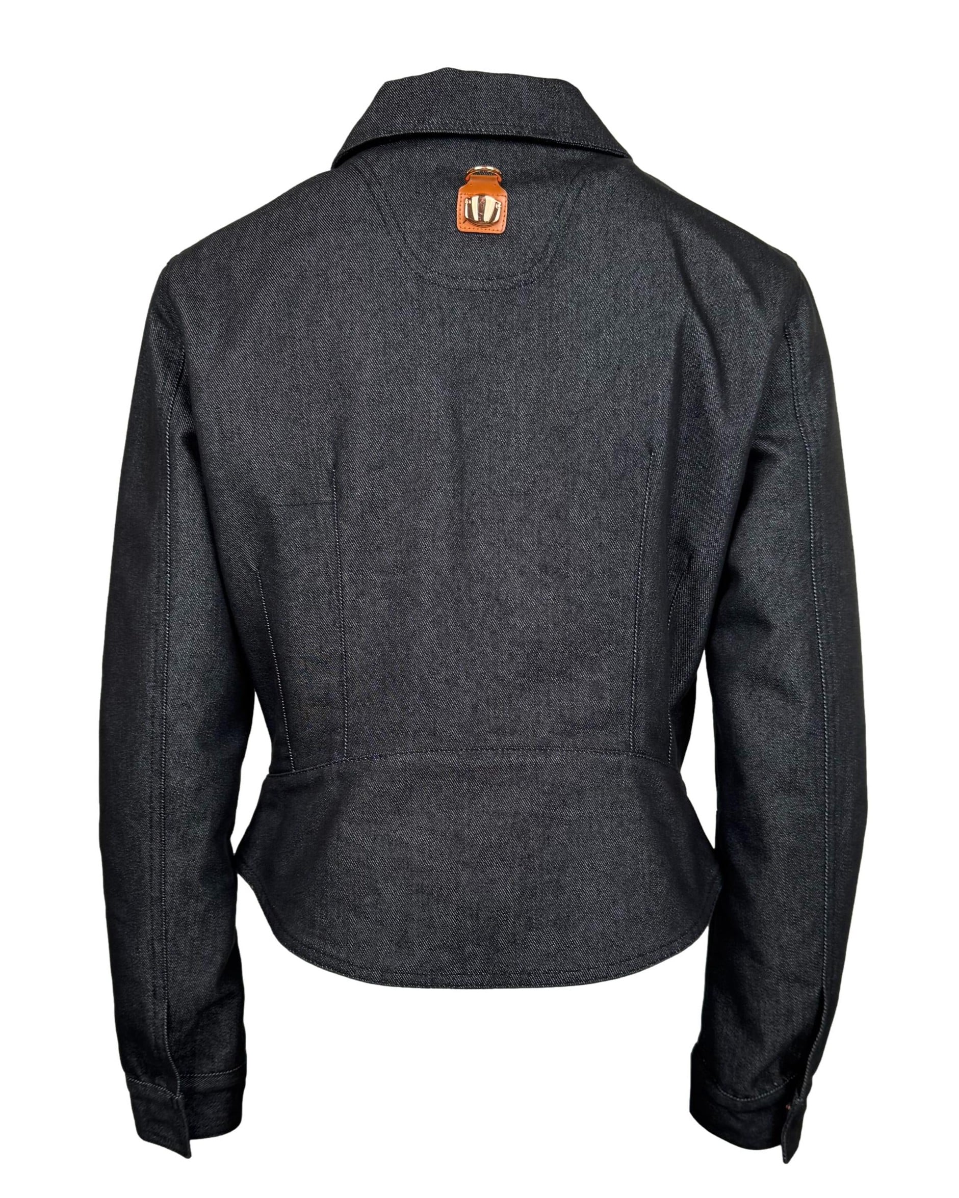 Juodas džinsinis PIERO GUIDI švarkelis, L