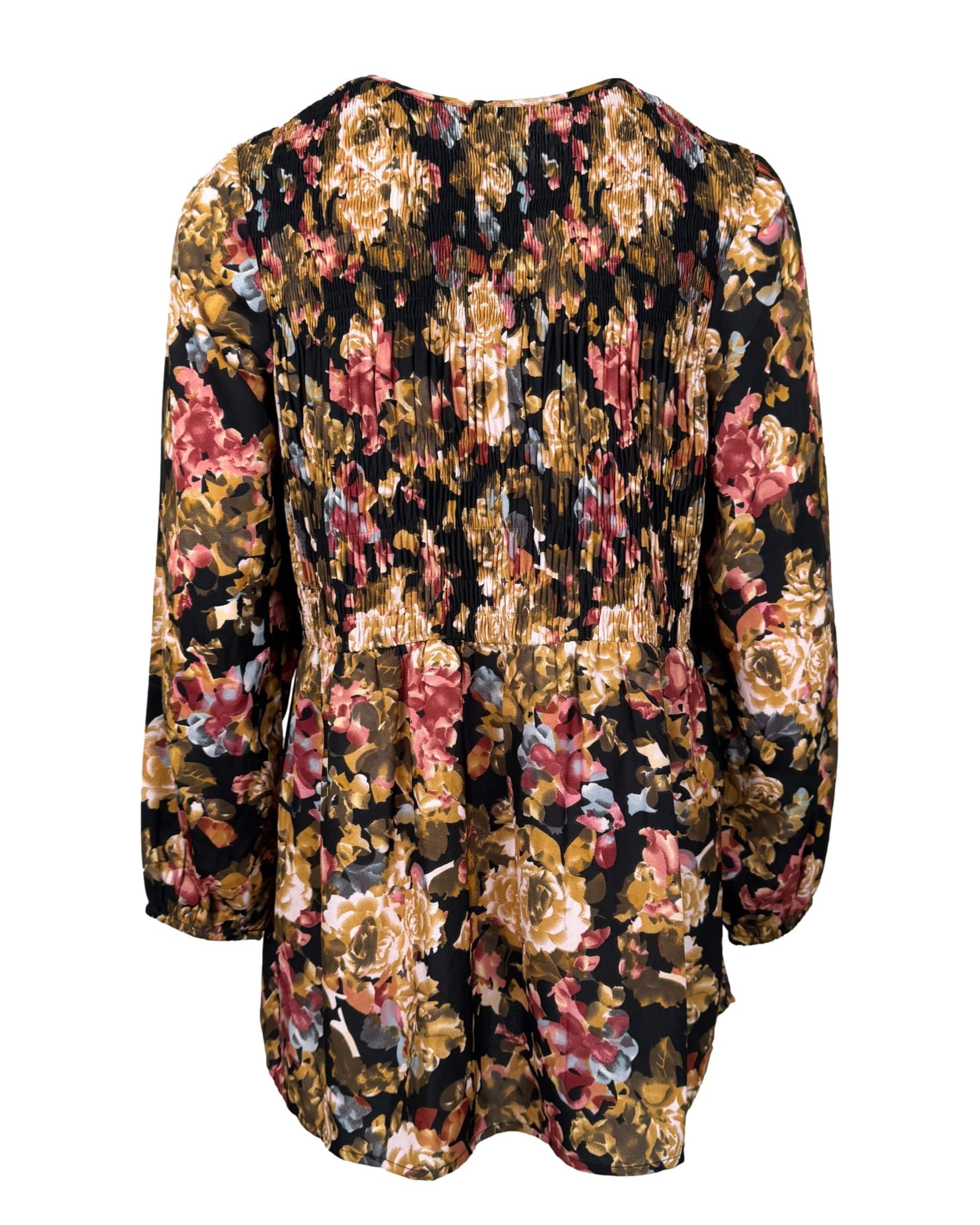 Įvairiaspalvė gėlėta COTTON palaidinė, M