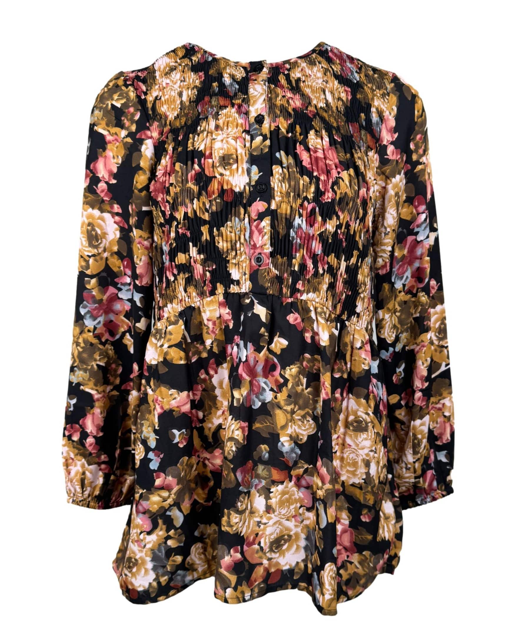 Įvairiaspalvė gėlėta COTTON palaidinė, M