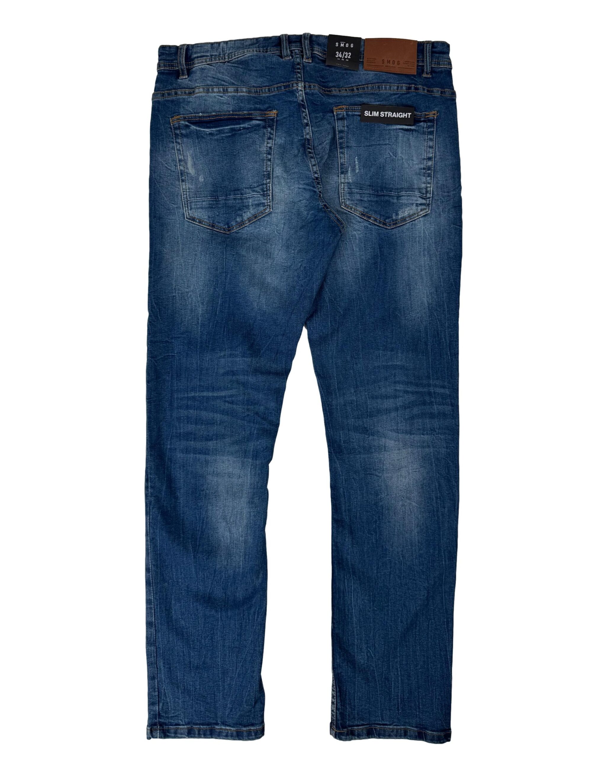 Vyriški mėlyni SMOG džinsai, M, NAUJI