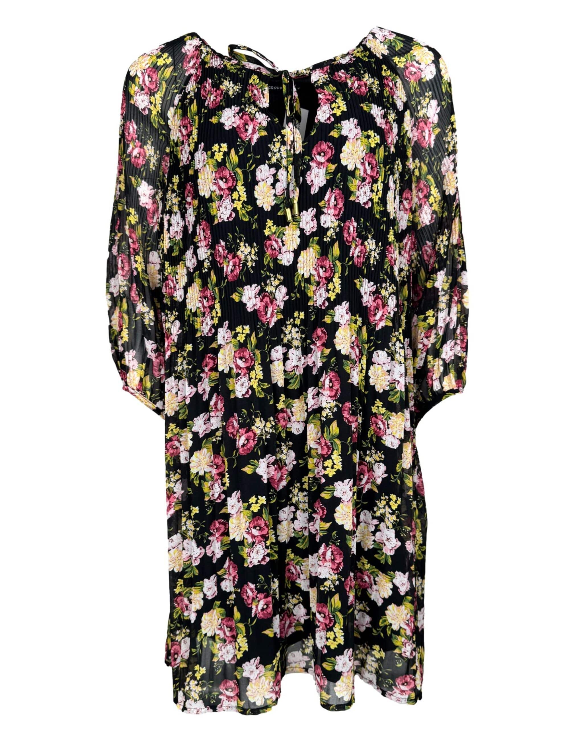 Įvairiaspalvė gėlėta CROPP suknelė, M