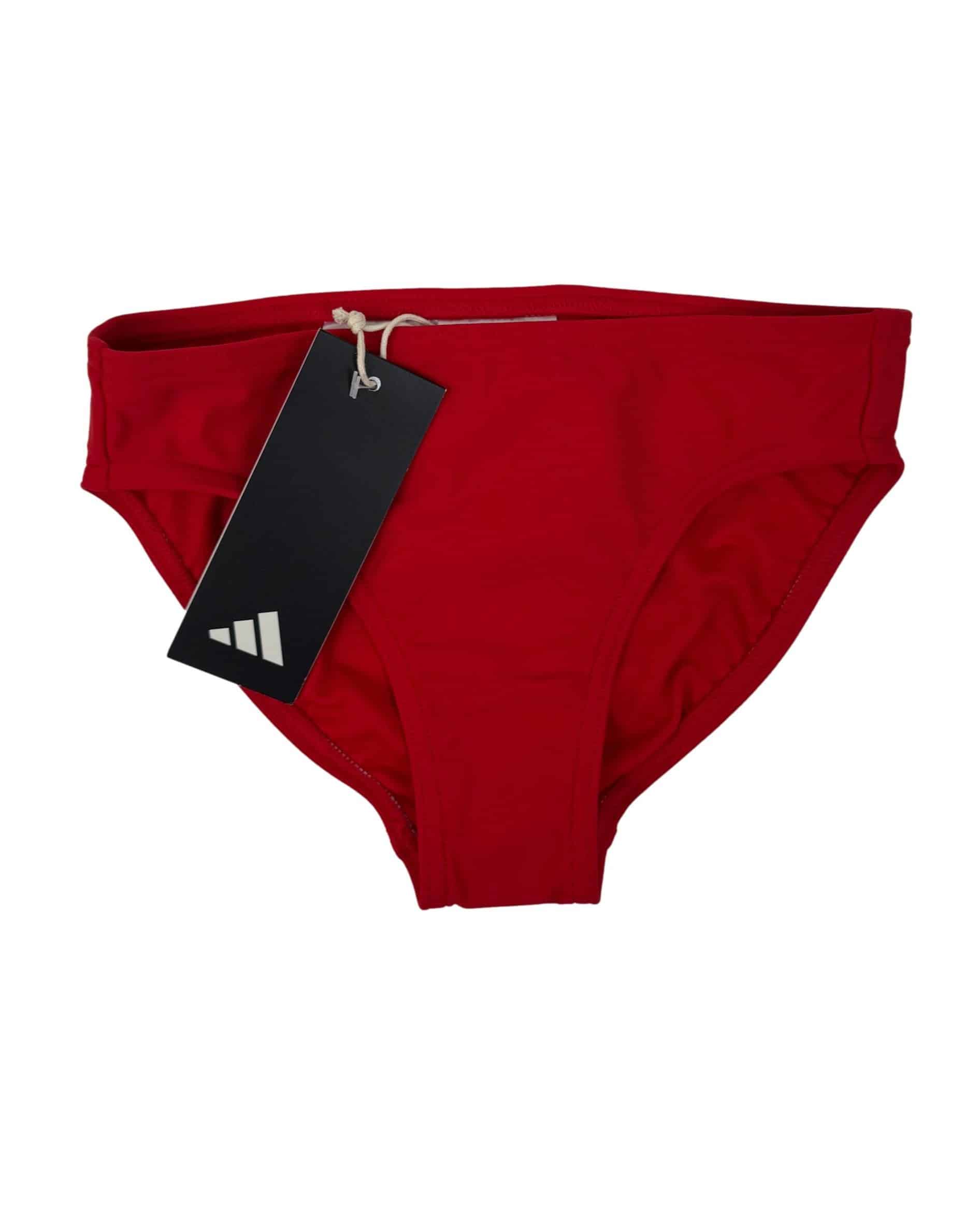 Raudonos vaikiškos ADIDAS maudymosi kelnaitės, 5-6m. NAUJOS