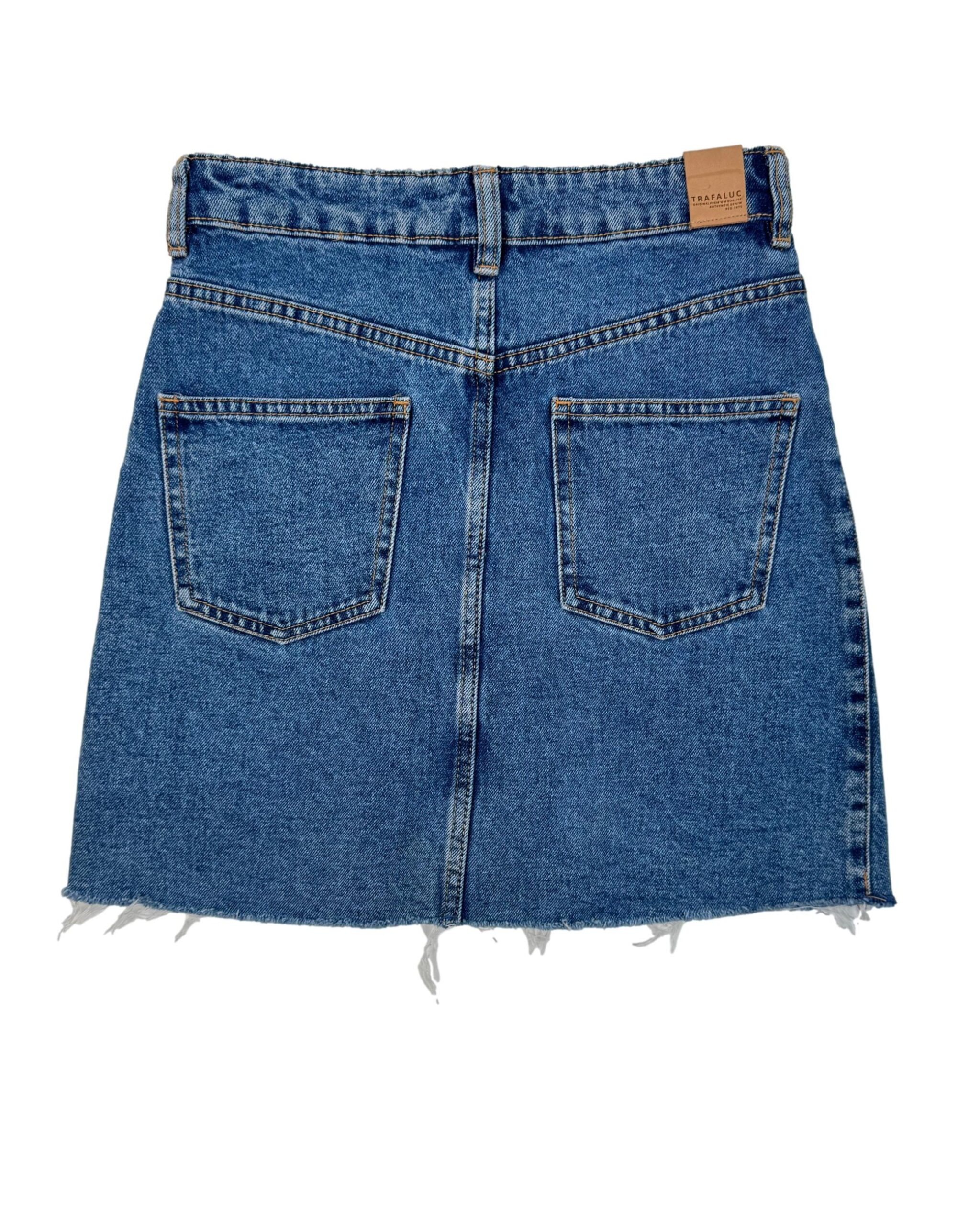 Mėlynas džinsinis TRAFALUC sijonas, XS