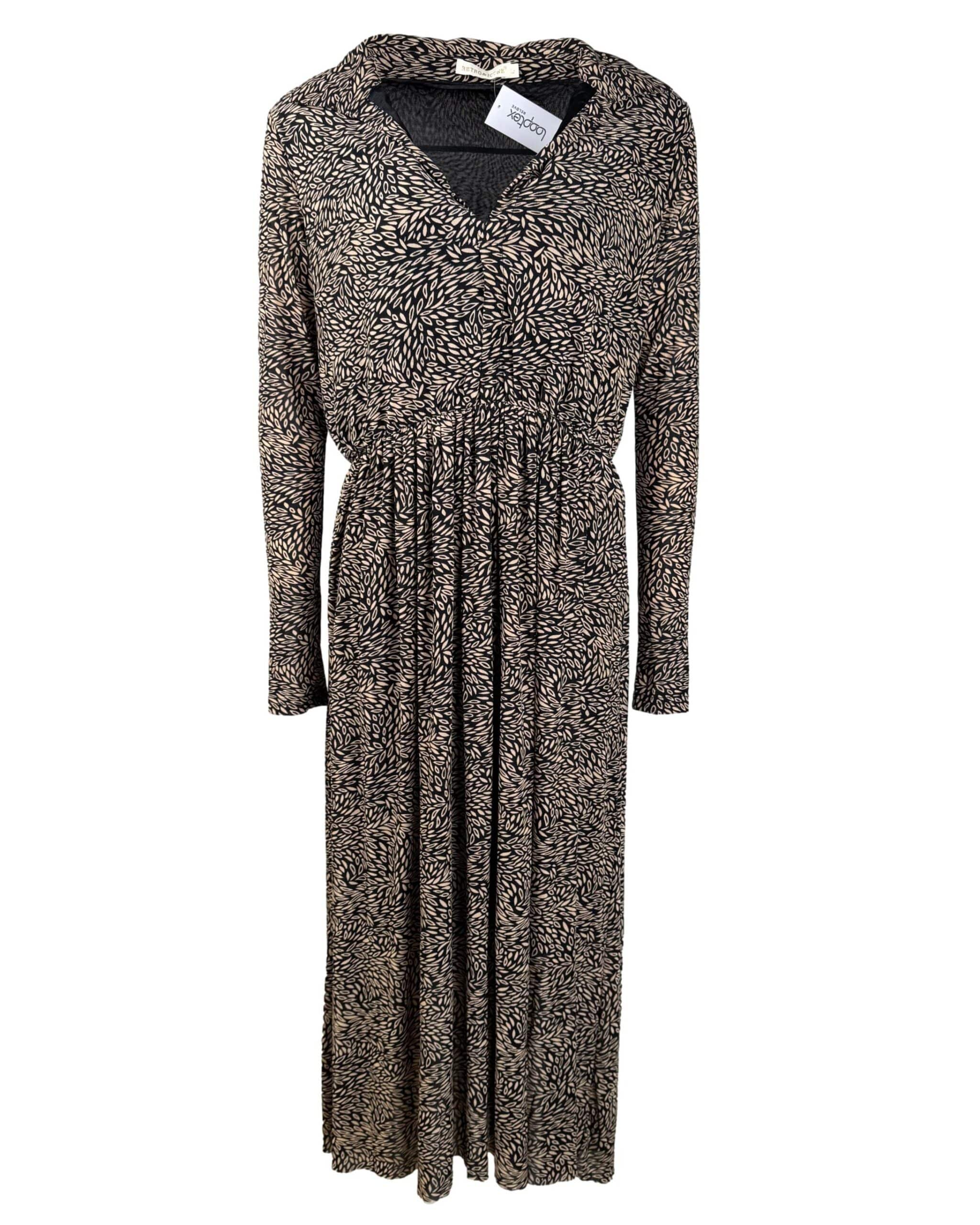 Ruda raštuota RETRO&ICONE suknelė, L