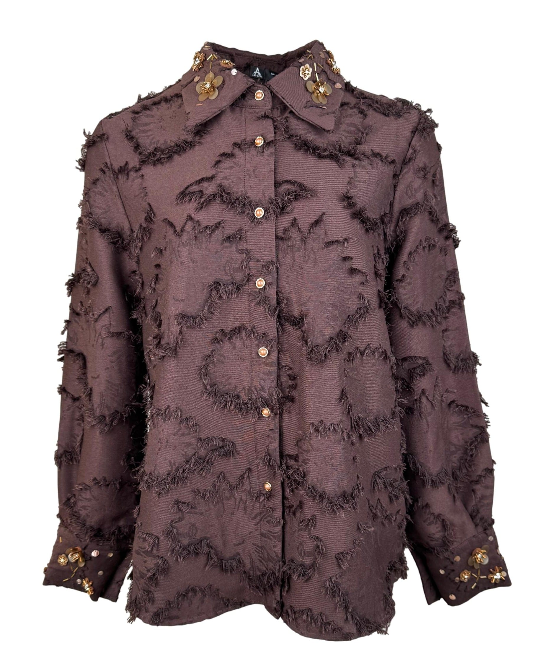 Ruda raštuota ANEWSTA palaidinė, L, NAUJA