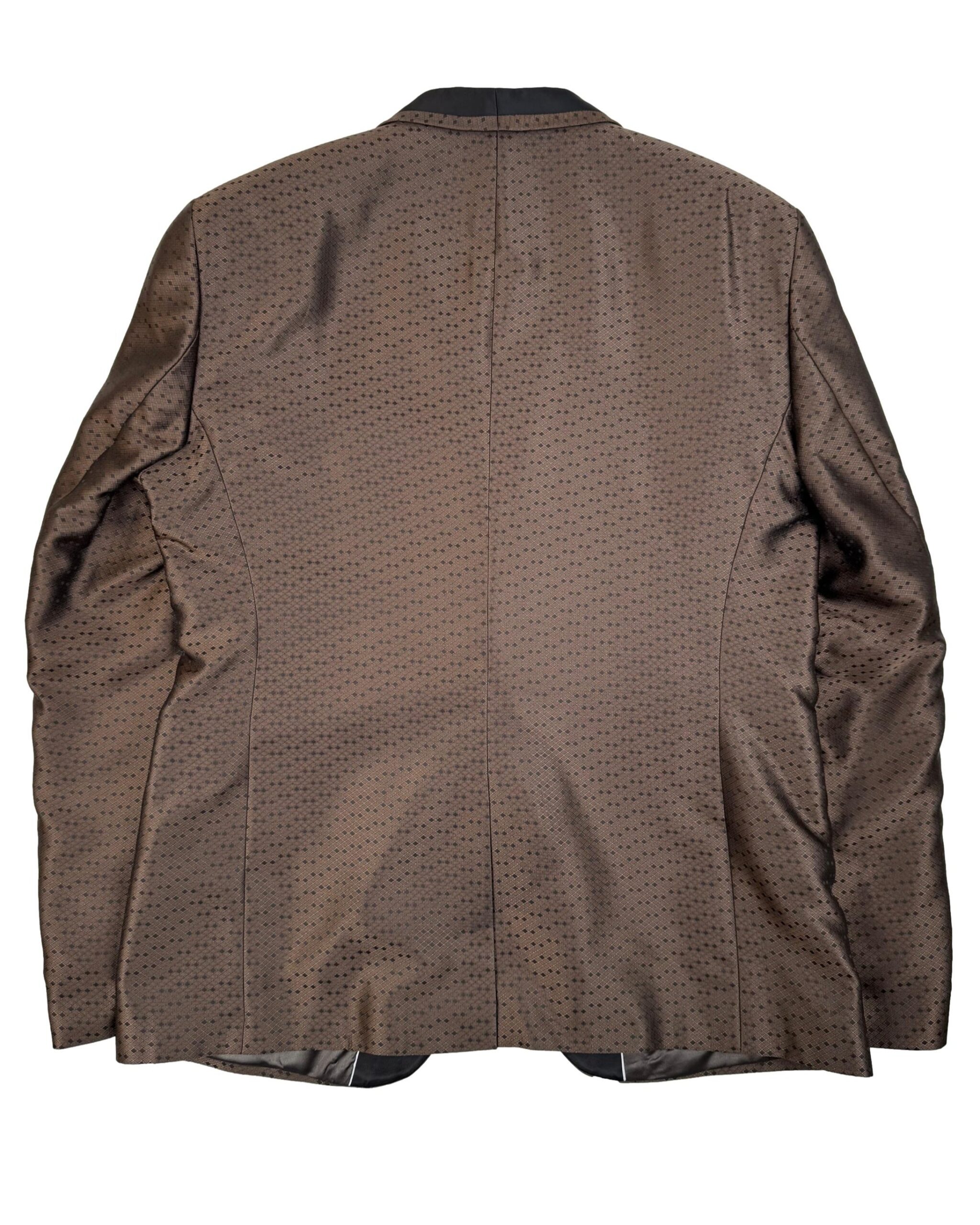 Vyriškas rudas ZOLOZZO švarkas, L, NAUJAS