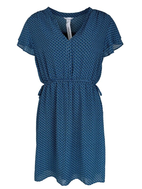 Mėlyna raštuota H&M suknelė, XL