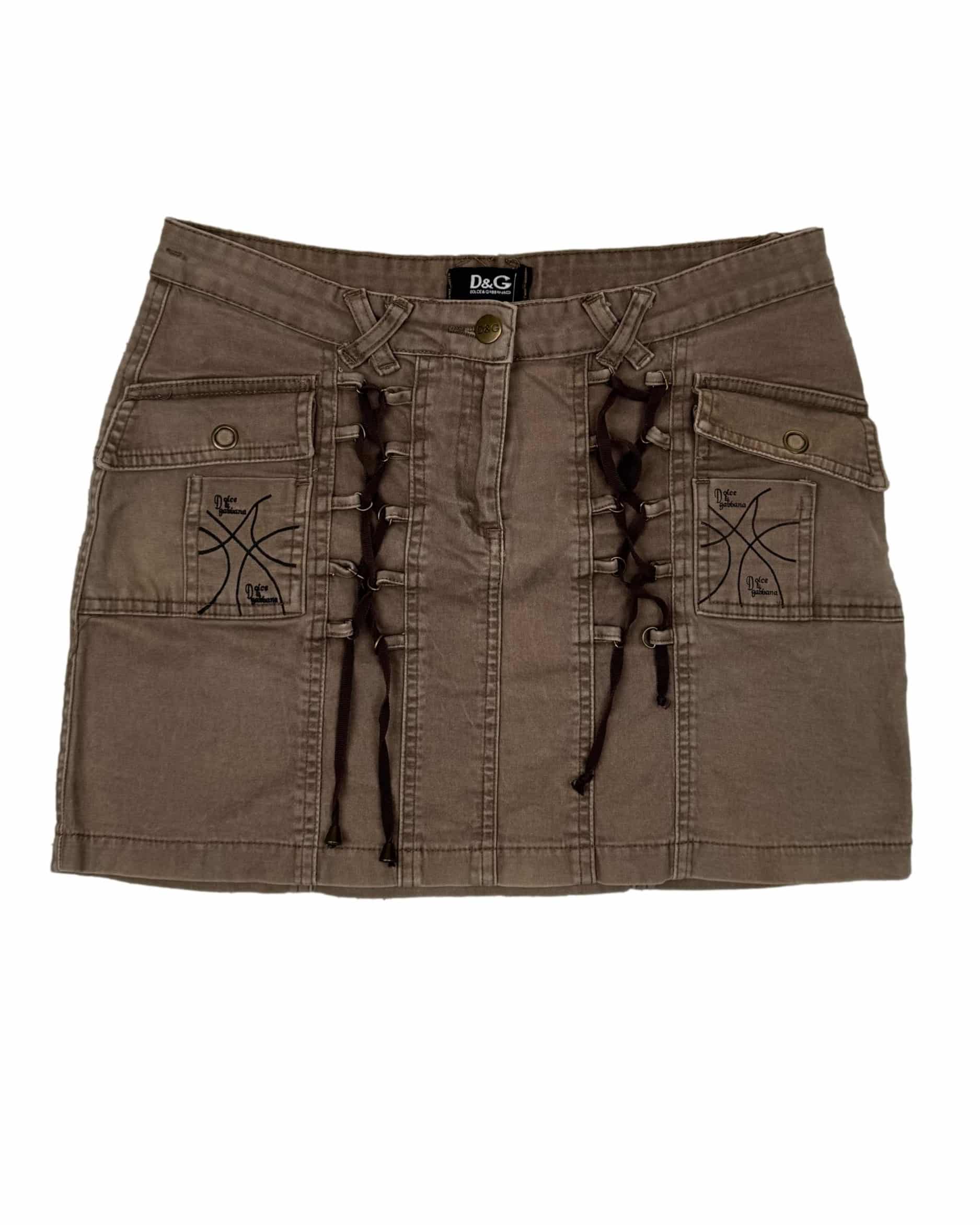Rudas vintažinis DOLCE&GABBANA sijonas, M