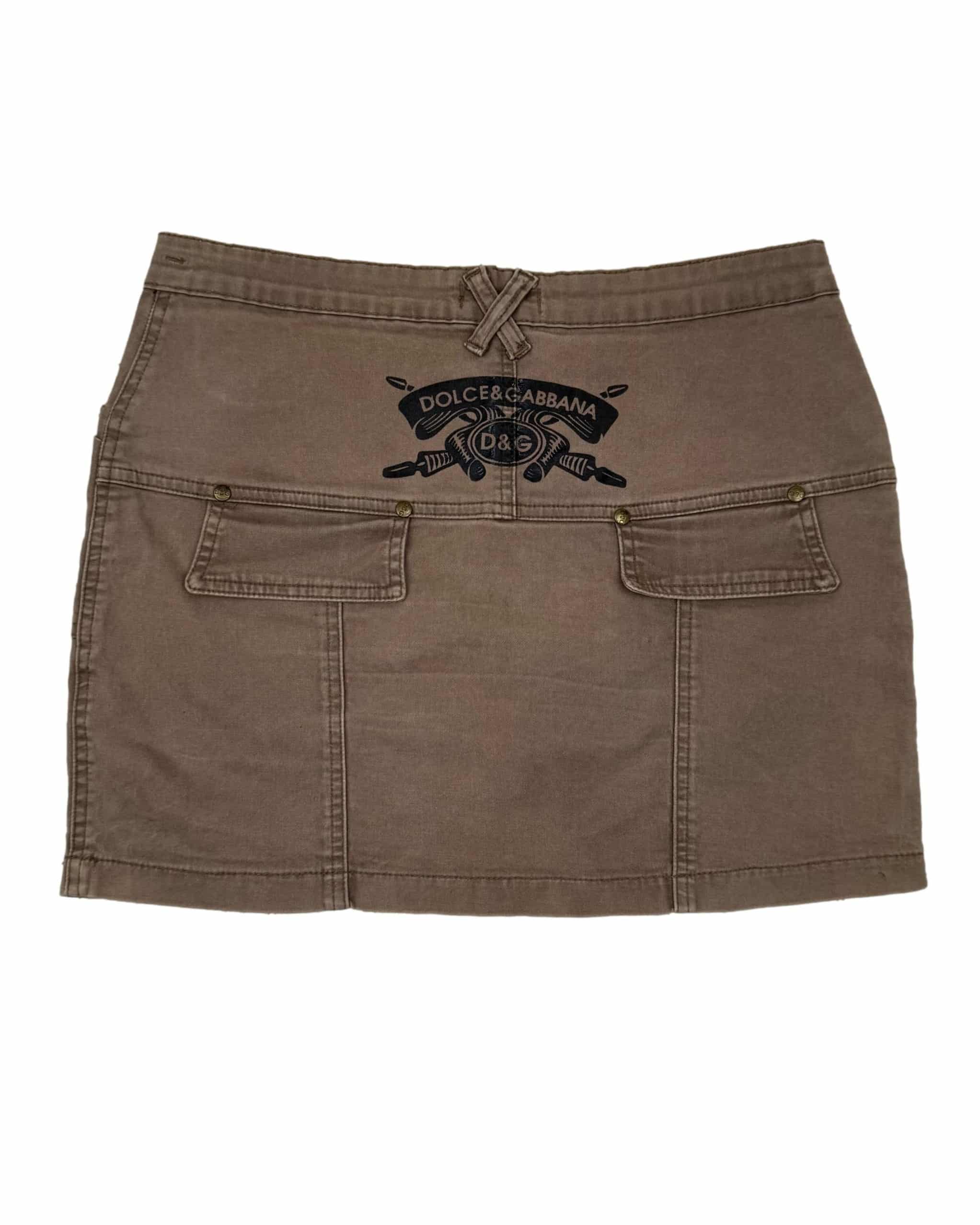 Rudas vintažinis DOLCE&GABBANA sijonas, M