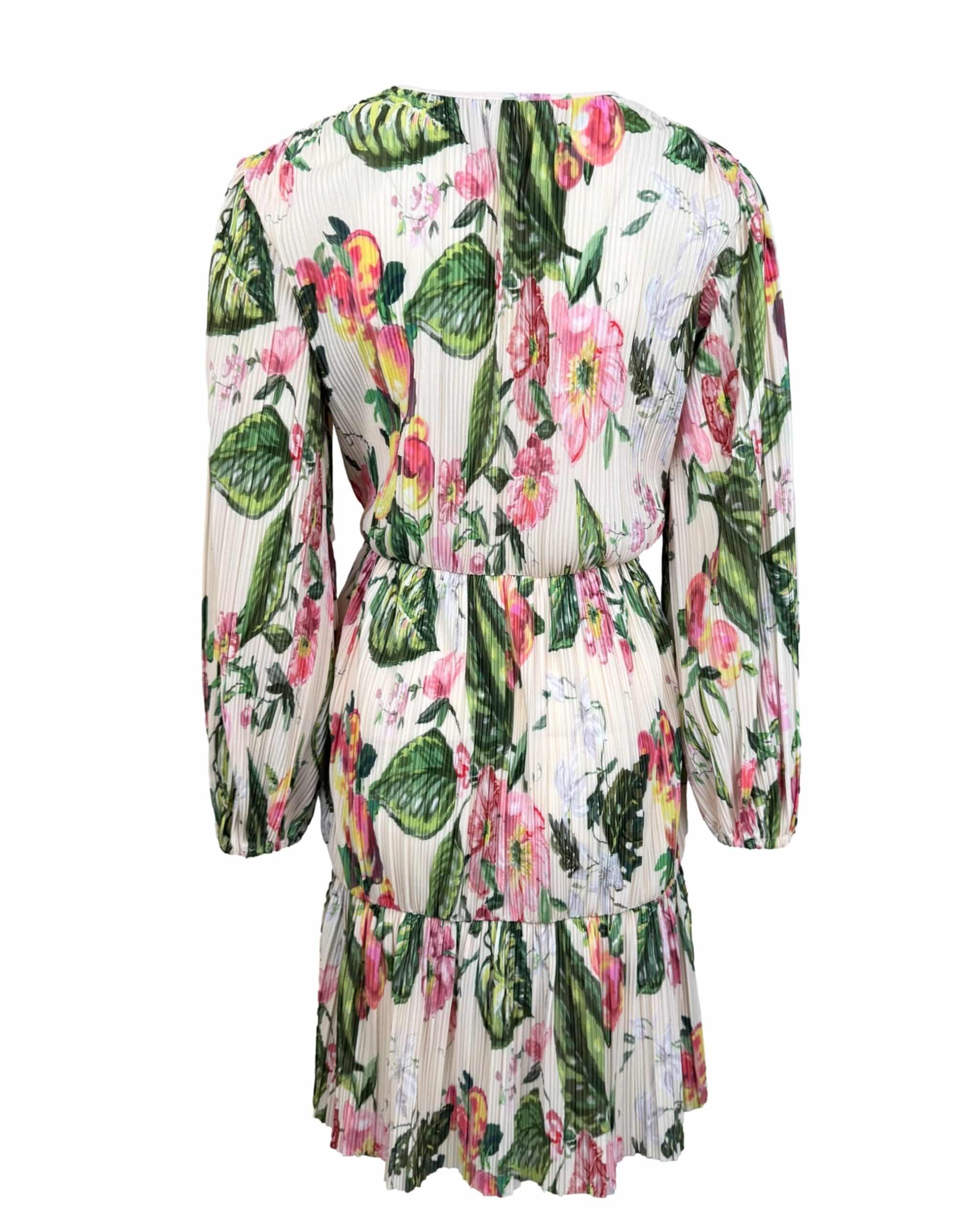Įvairiaspalvė gėlėta H&M suknelė, M